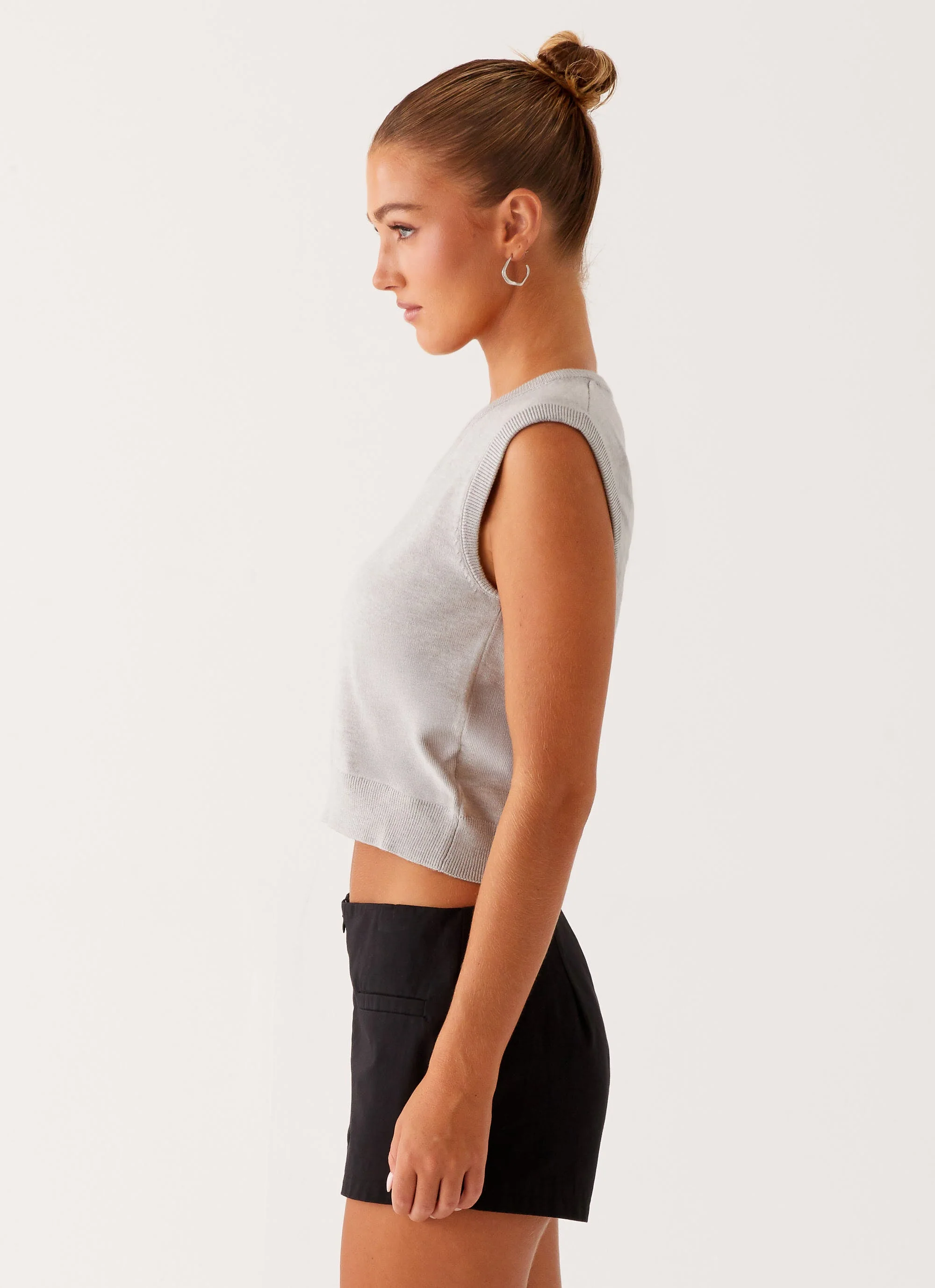 Tyne Knit Vest - Grey - Image 4