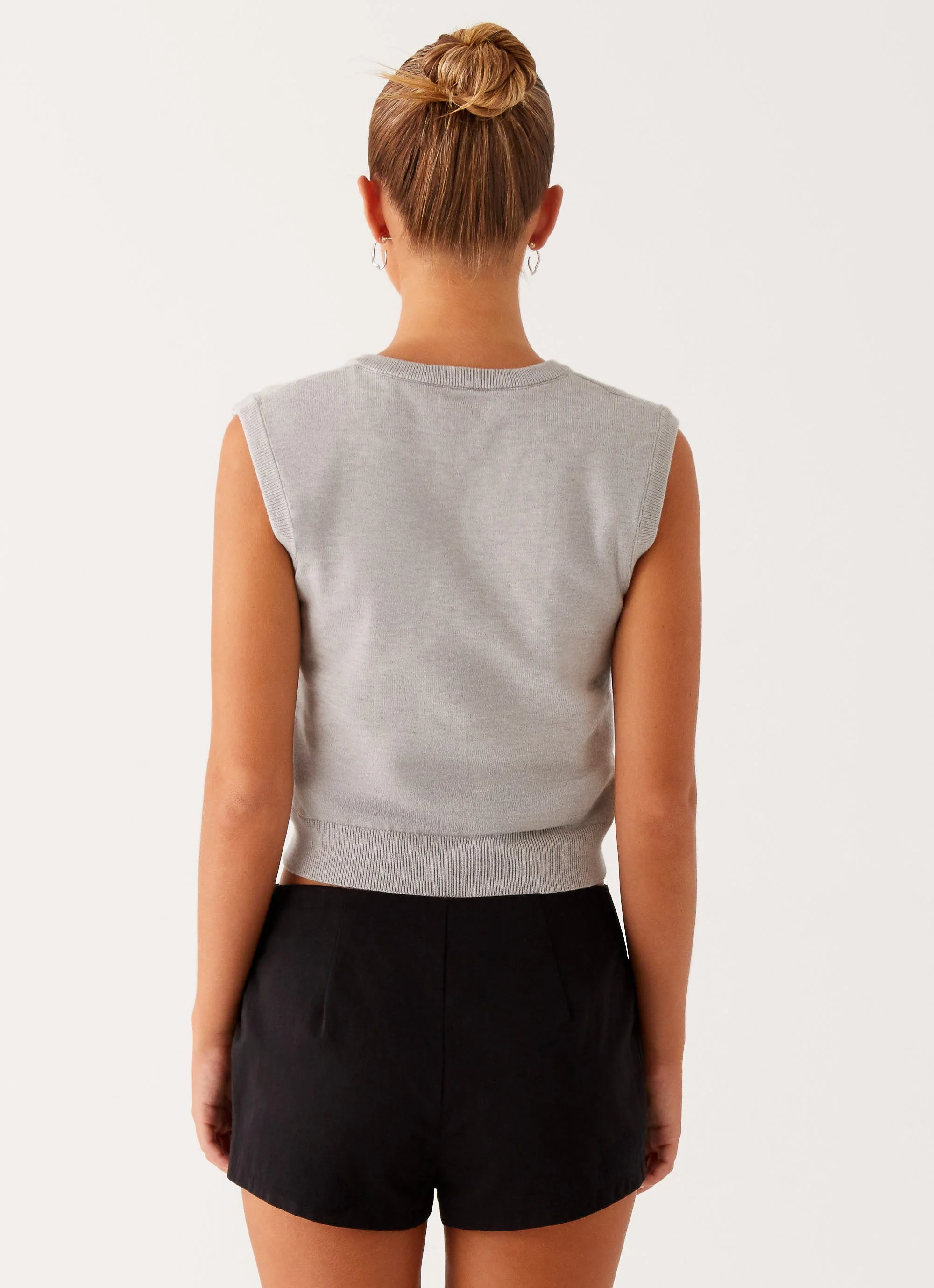 Tyne Knit Vest - Grey - Image 5