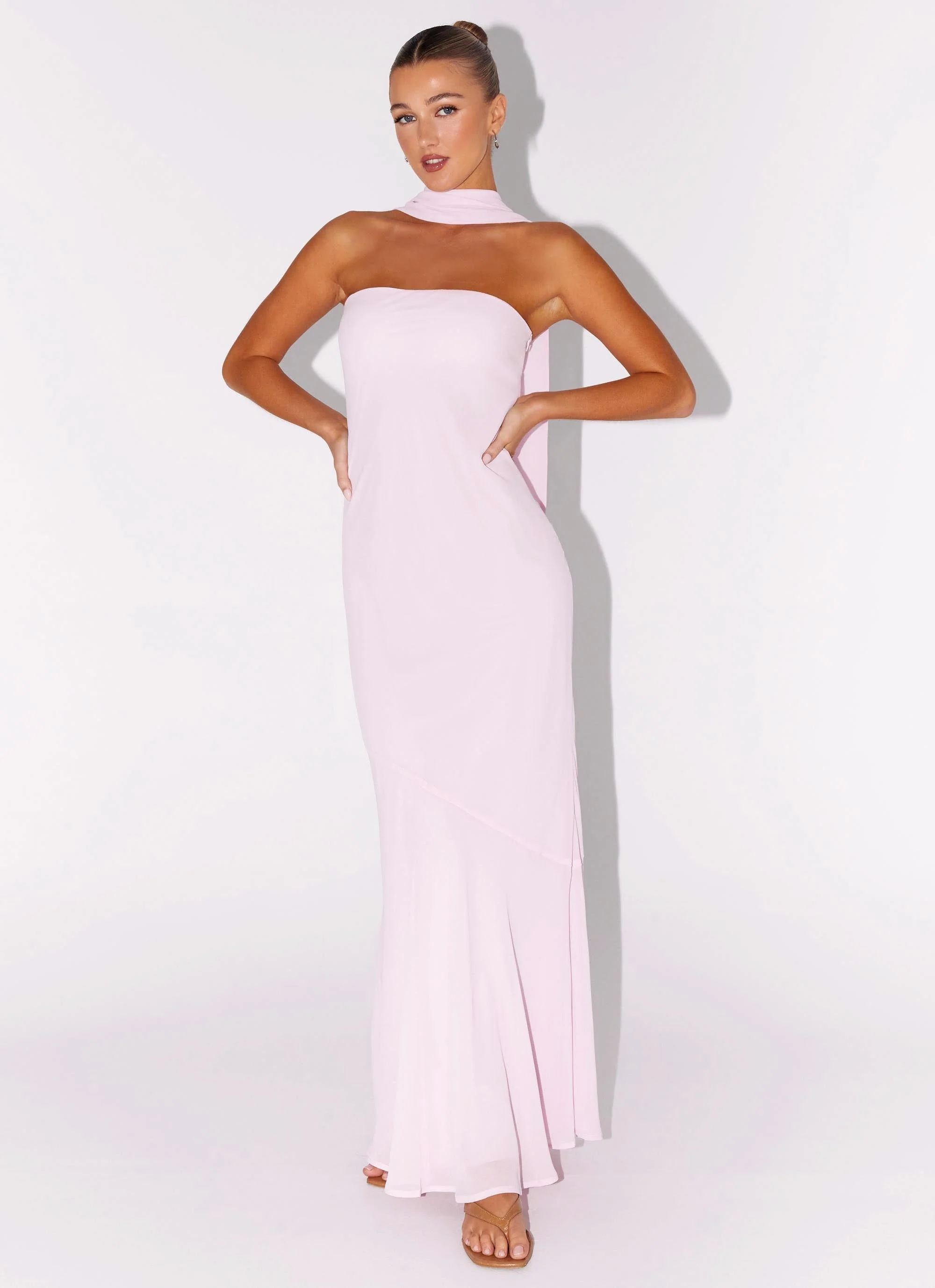 Under The Pagoda Maxi Dress - Pink - Image 3
