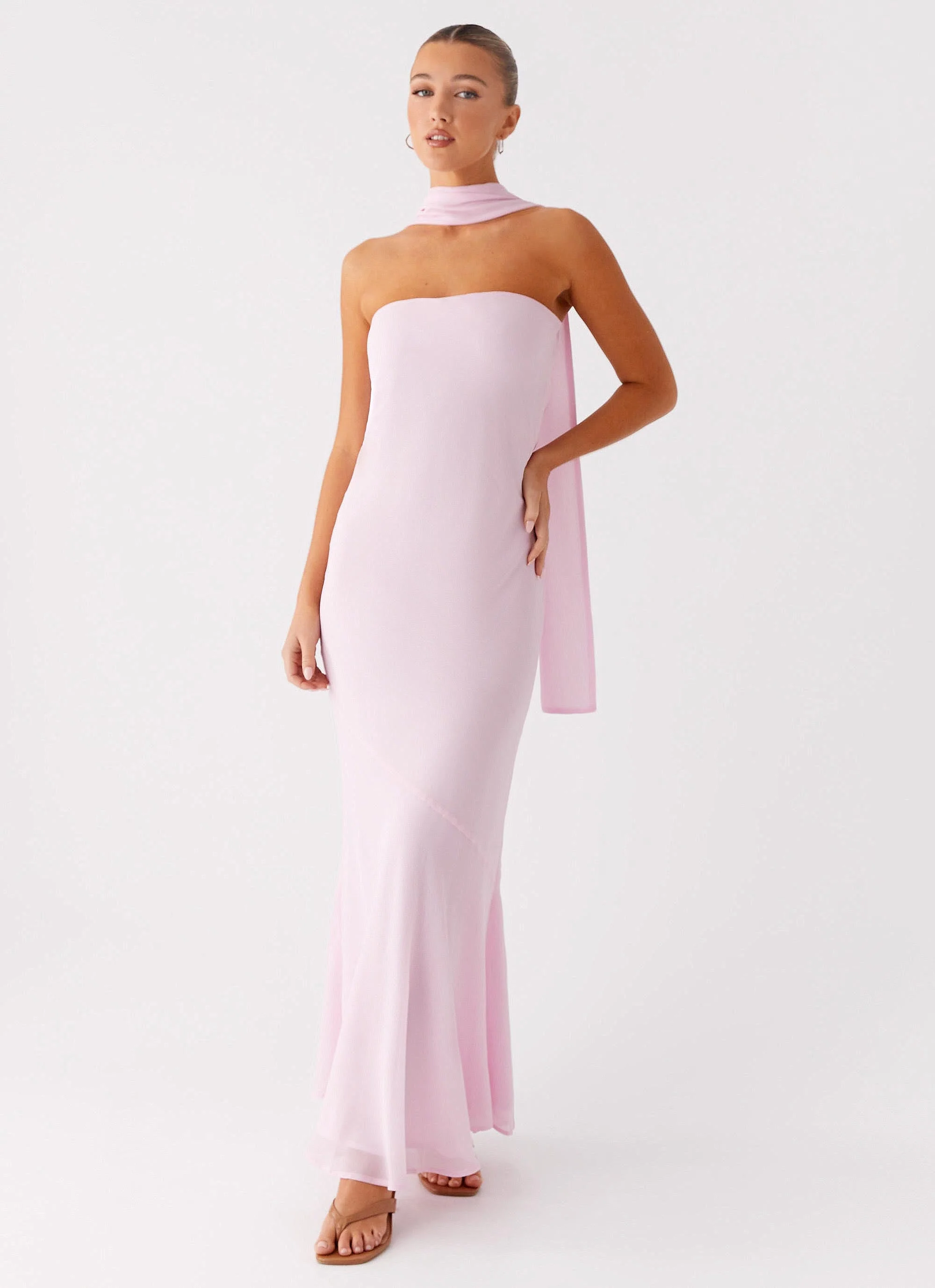 Under The Pagoda Maxi Dress - Pink - Image 6