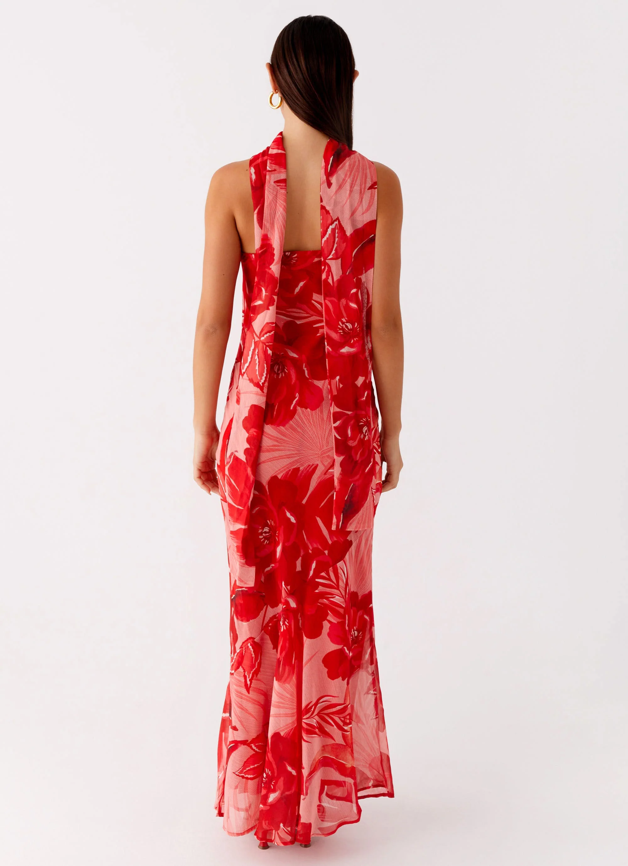 Under The Pagoda Maxi Dress - Sicily Sunsets Print - Image 7