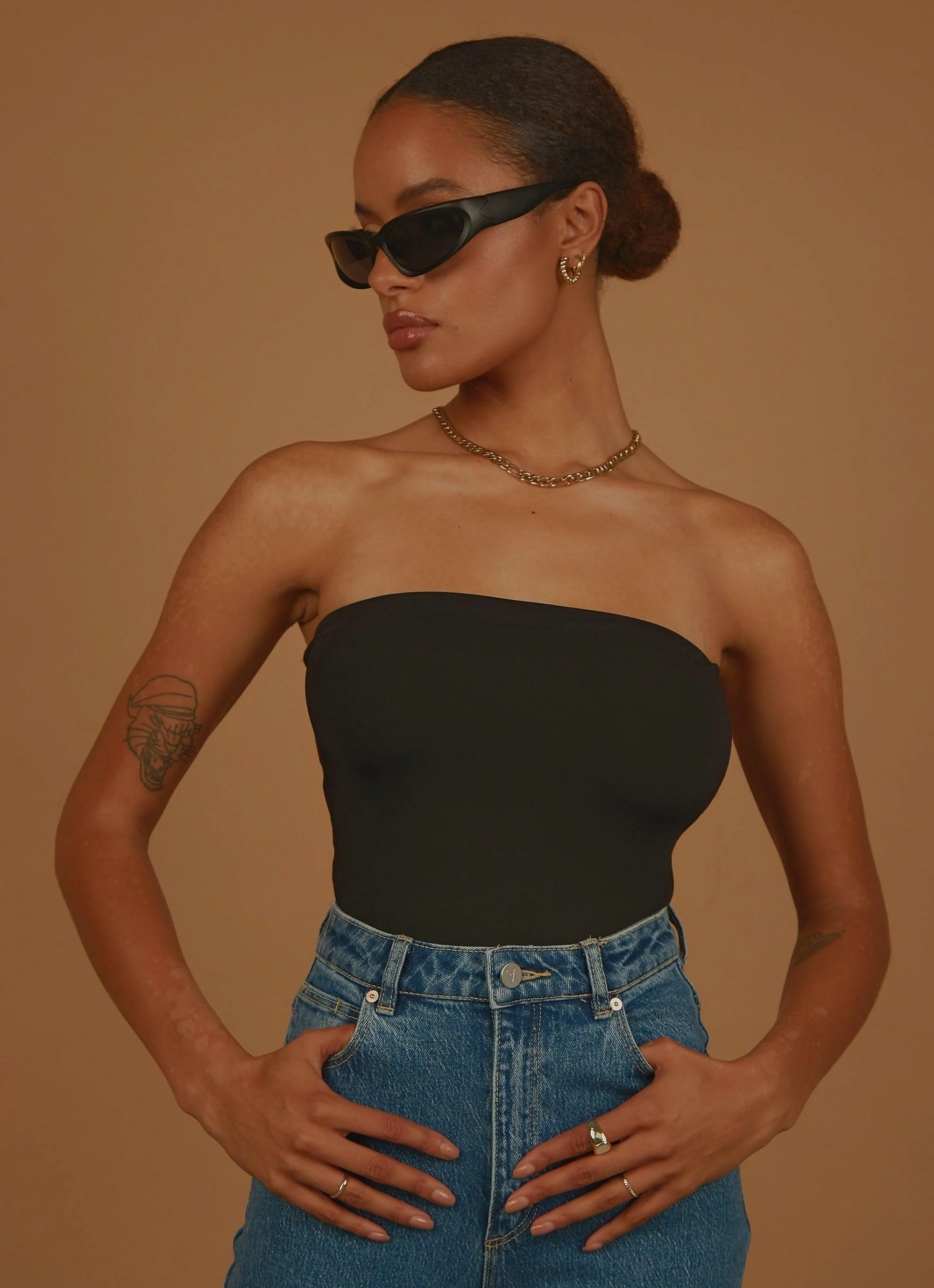 Uptown Tube Top - Black - Image 5