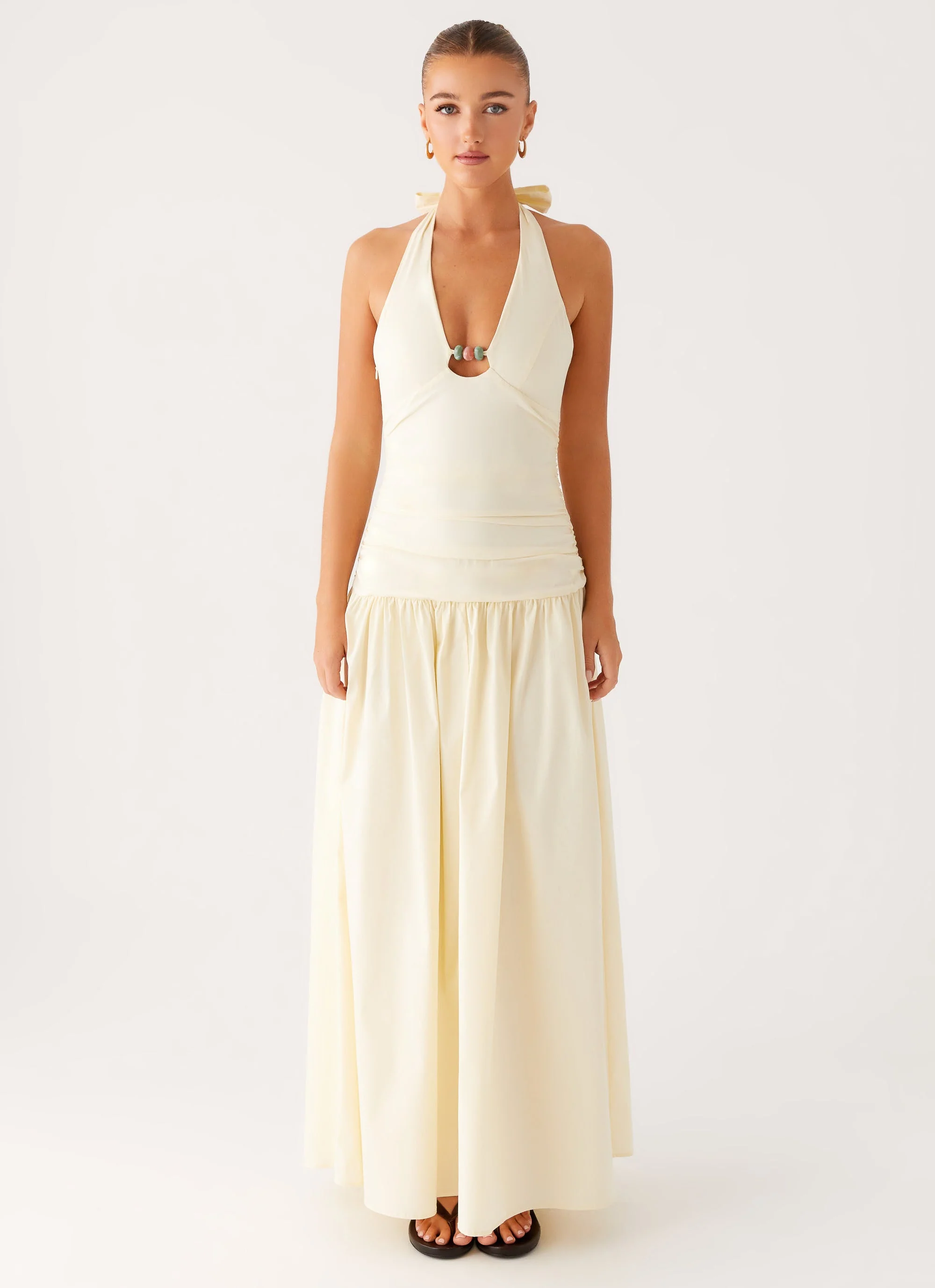 Val Maxi Dress - Lemon - Image 2
