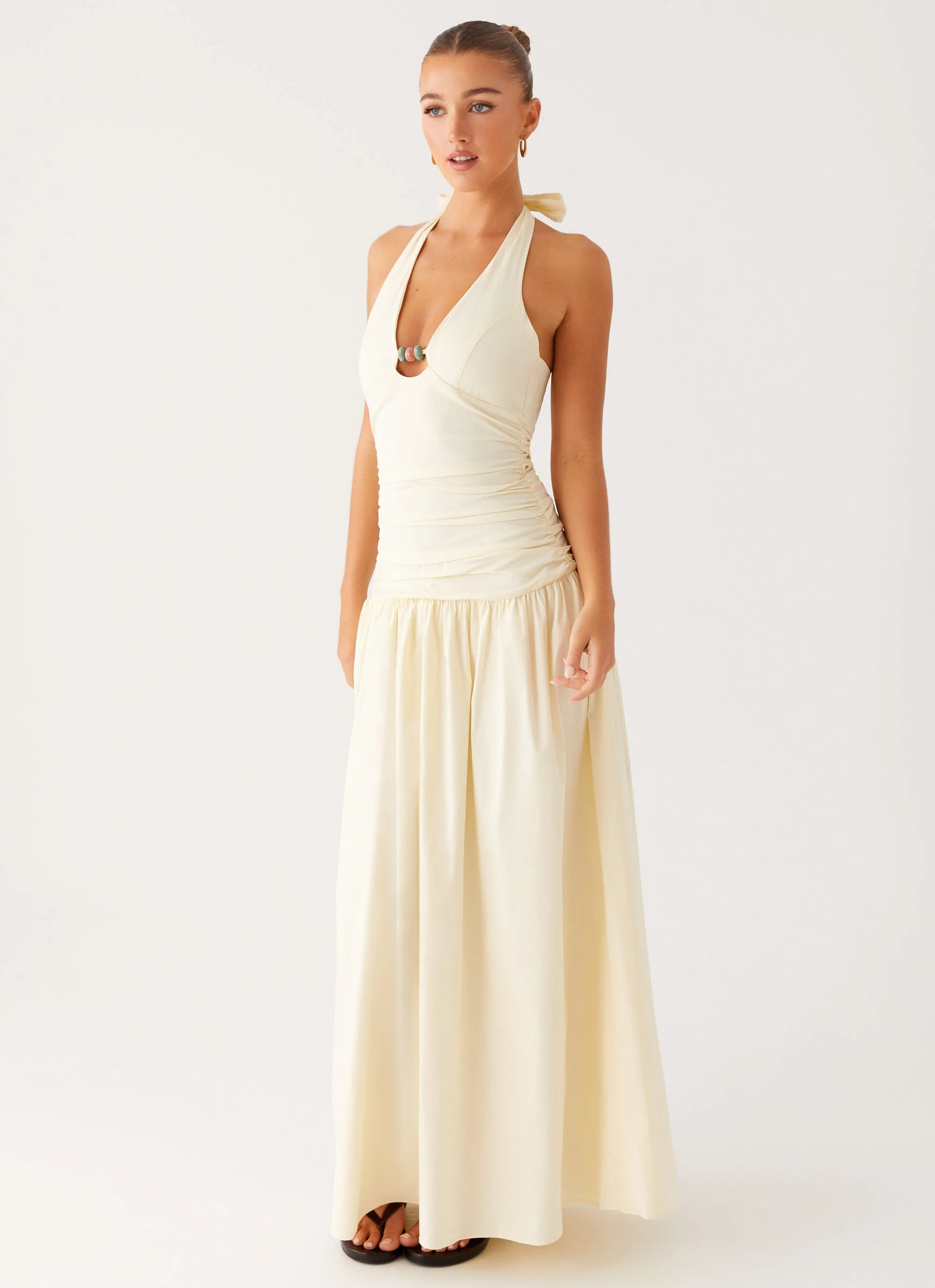 Val Maxi Dress - Lemon - Image 4