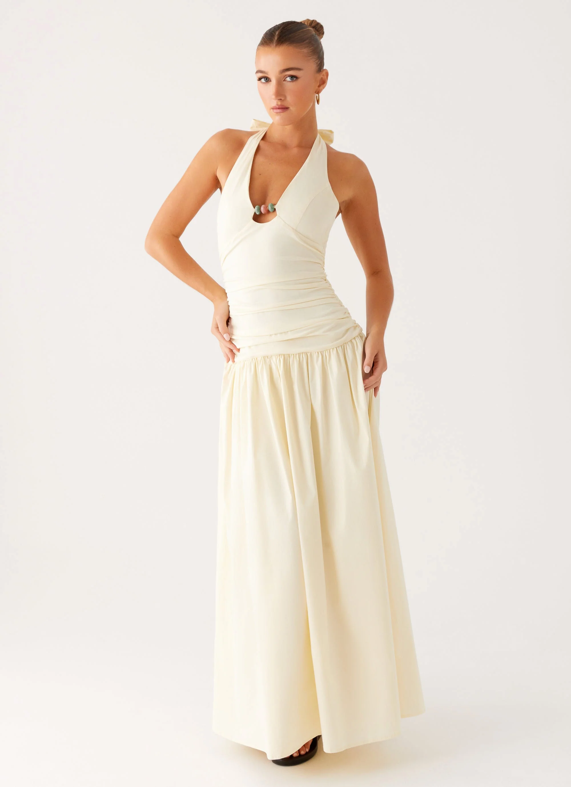 Val Maxi Dress - Lemon - Image 5