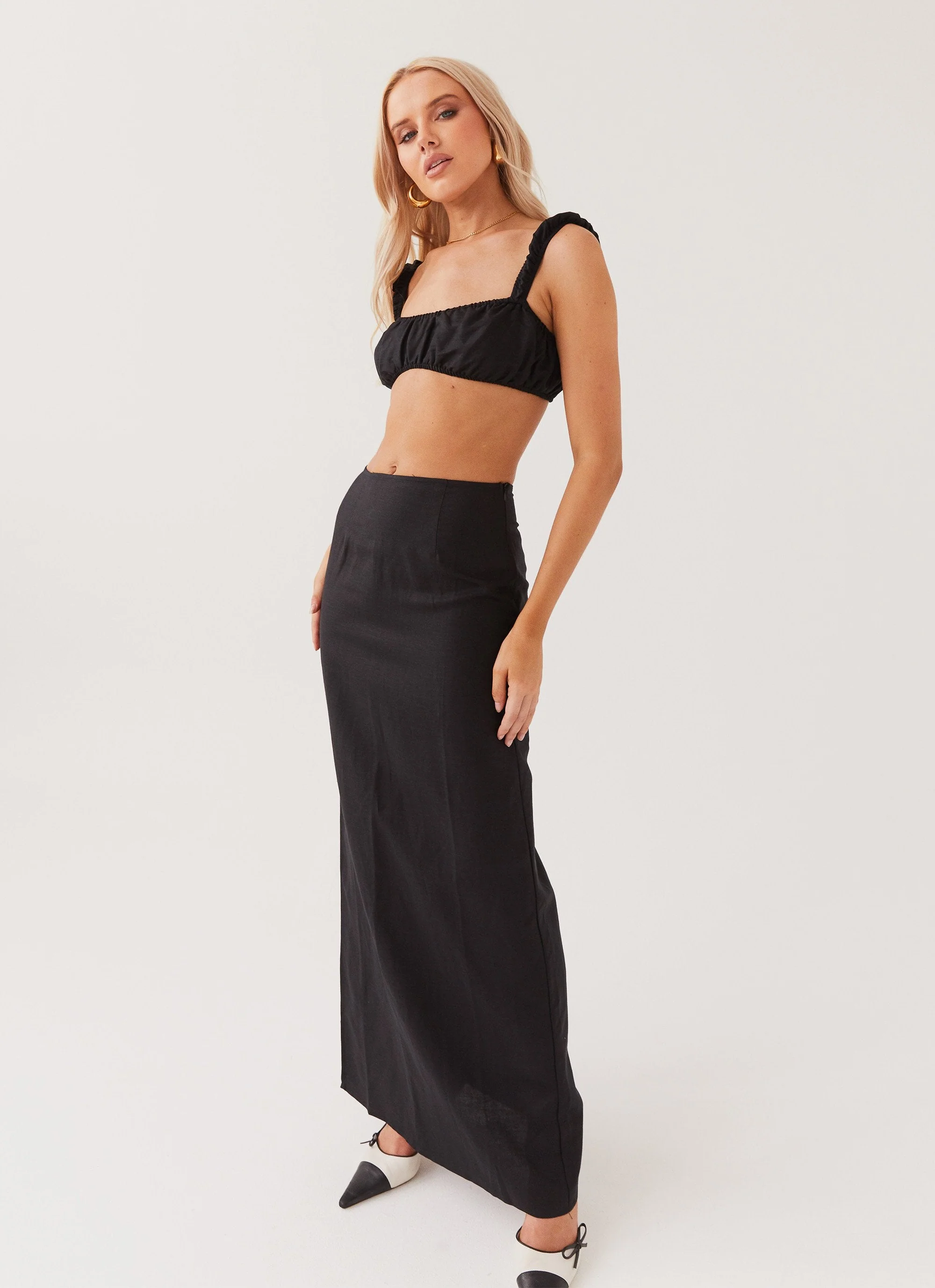 Valencia Villa Bralet Top - Black - Image 5
