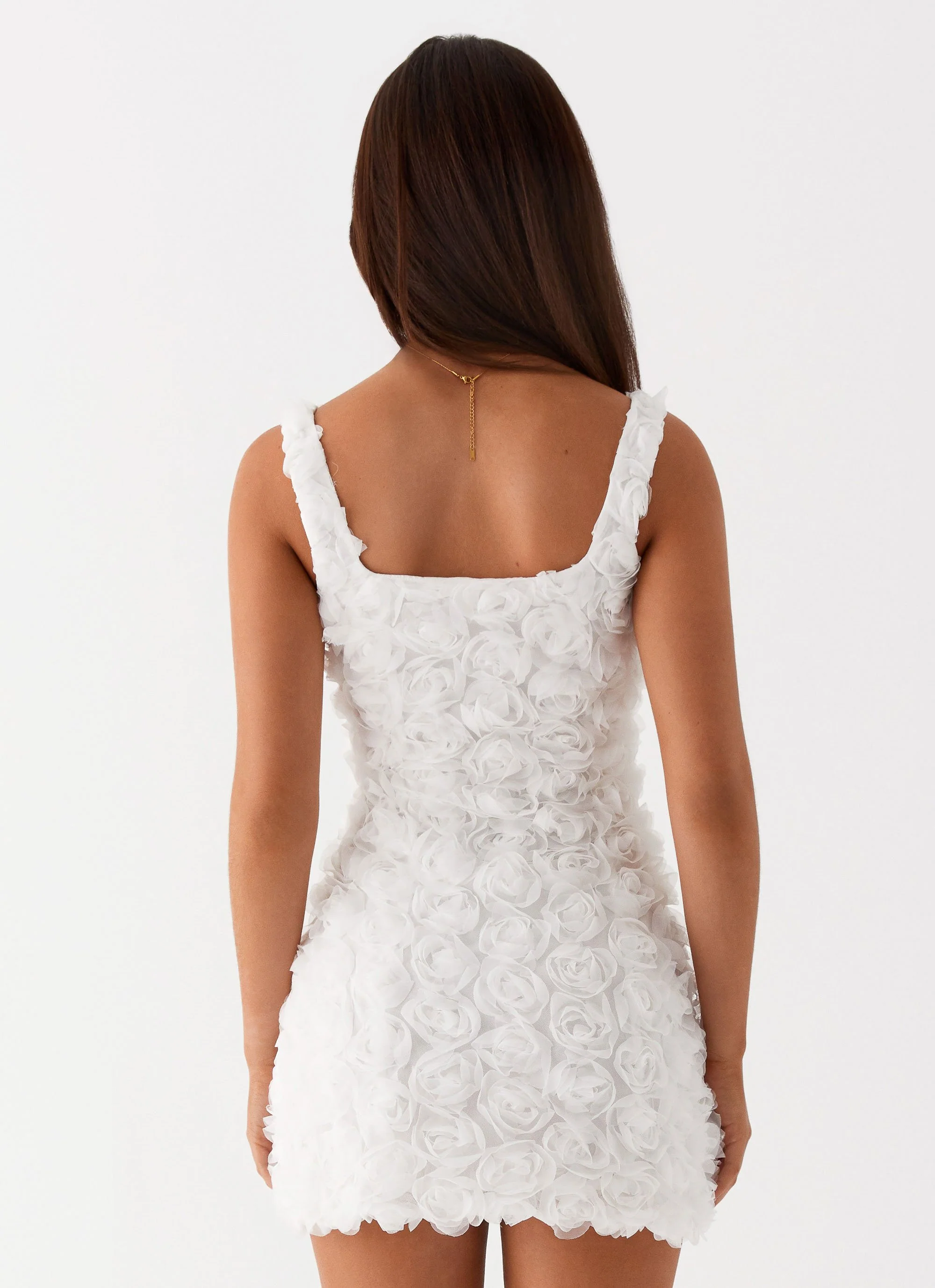 Valentina Mini Dress - White - Image 5