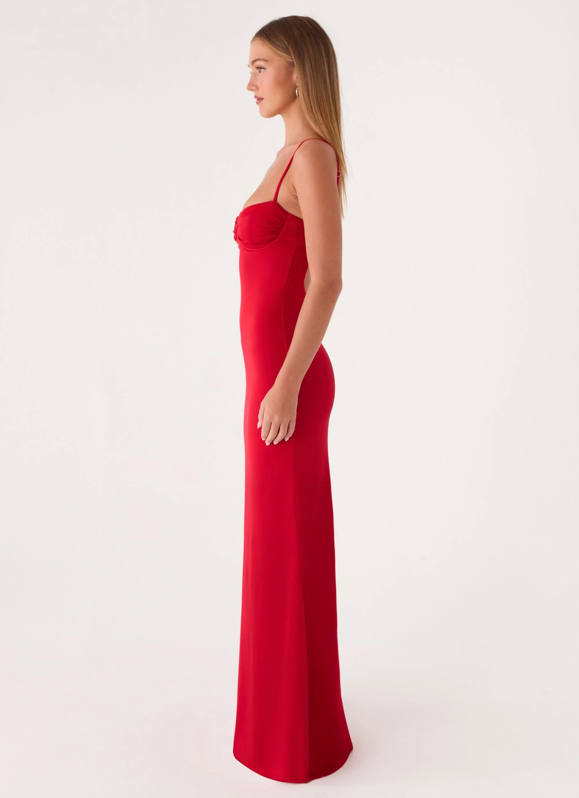 Vamonos Maxi Dress - Cherry Red - Image 2