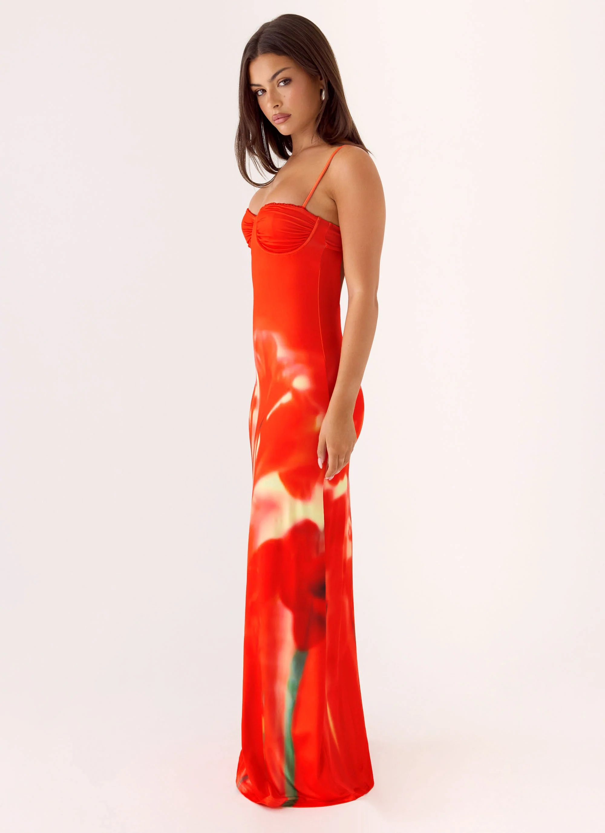 Vamonos Maxi Dress - Fire Petal - Image 2