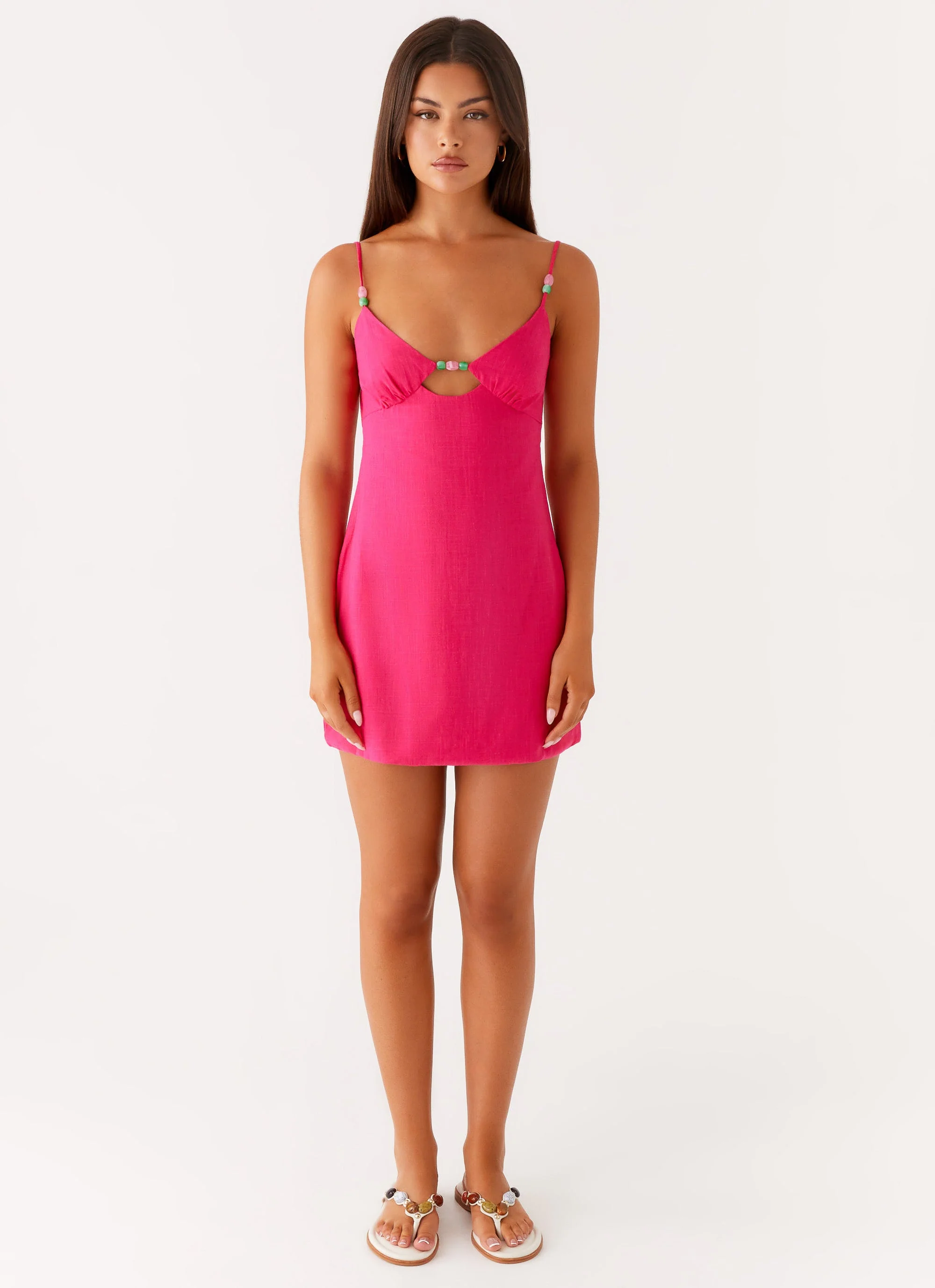 Vander Mini Dress - Fuchsia - Image 2