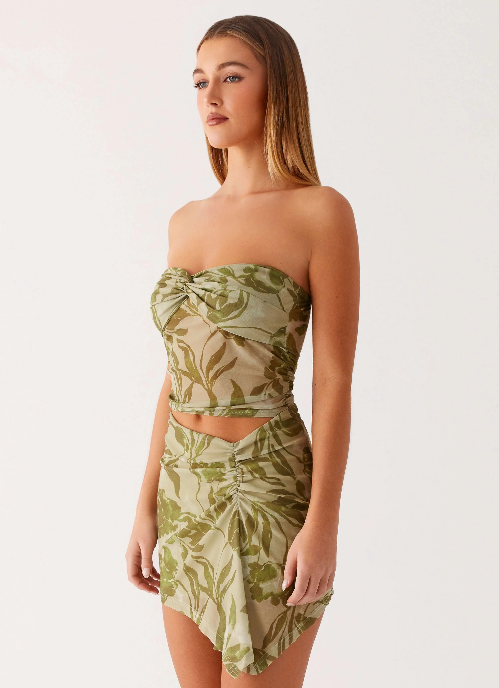 Varona Mini Dress - Jade Fern - Image 4
