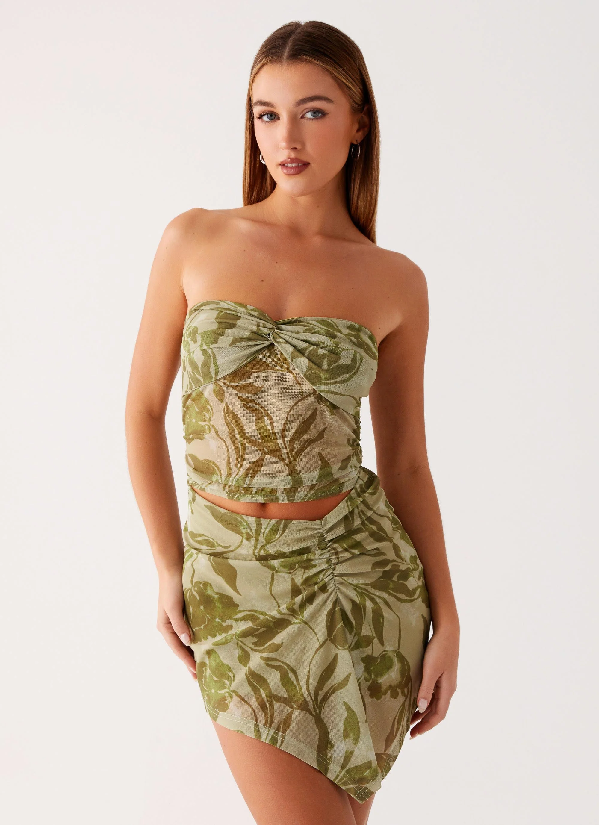 Varona Mini Dress - Jade Fern - Image 6