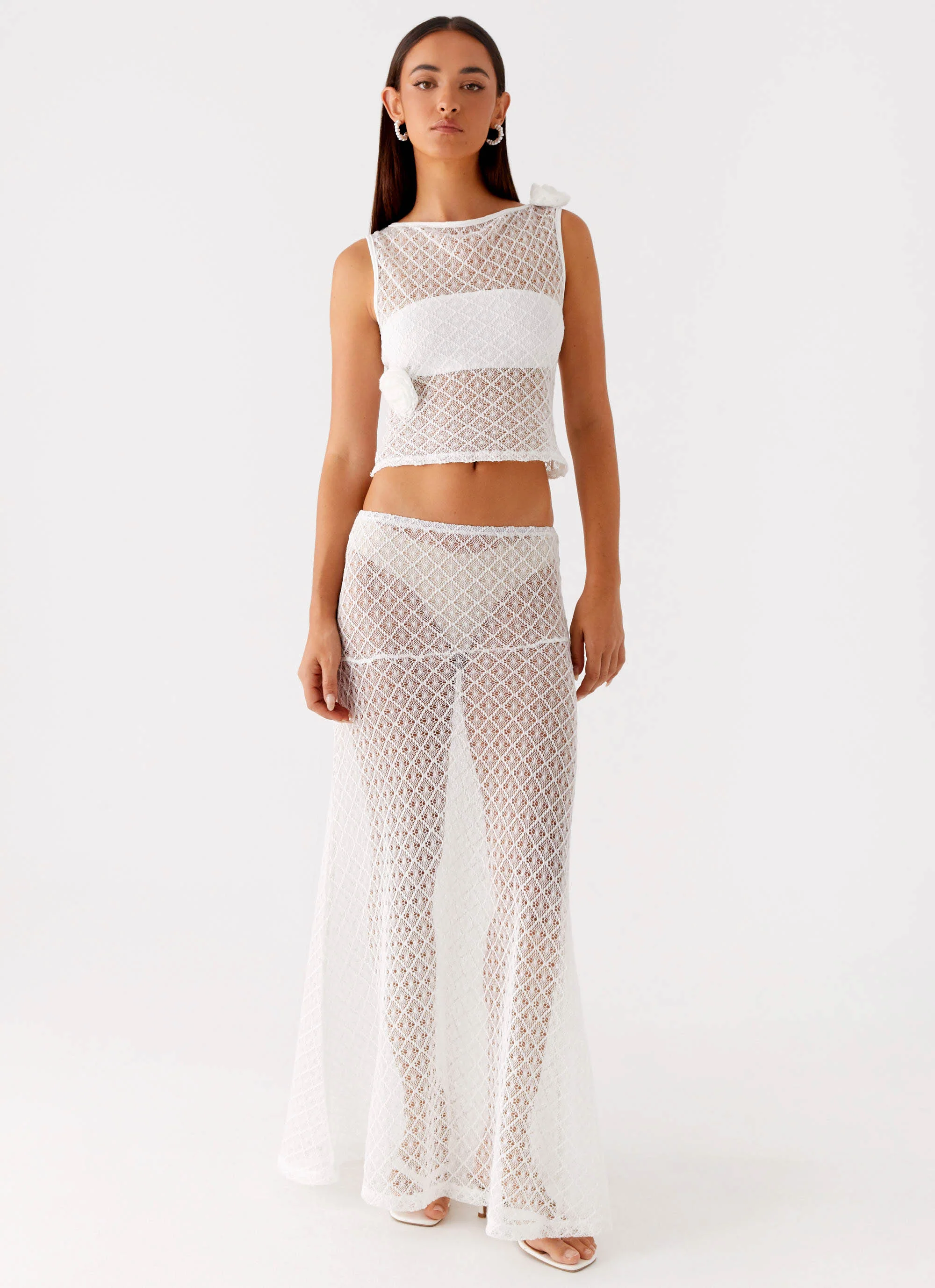 Velli Crochet Top - White - Image 6