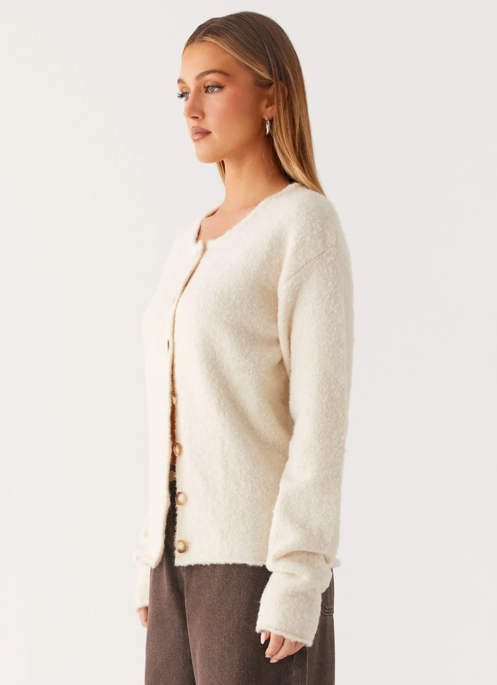 Vera Knit Cardigan - Ivory - Image 2