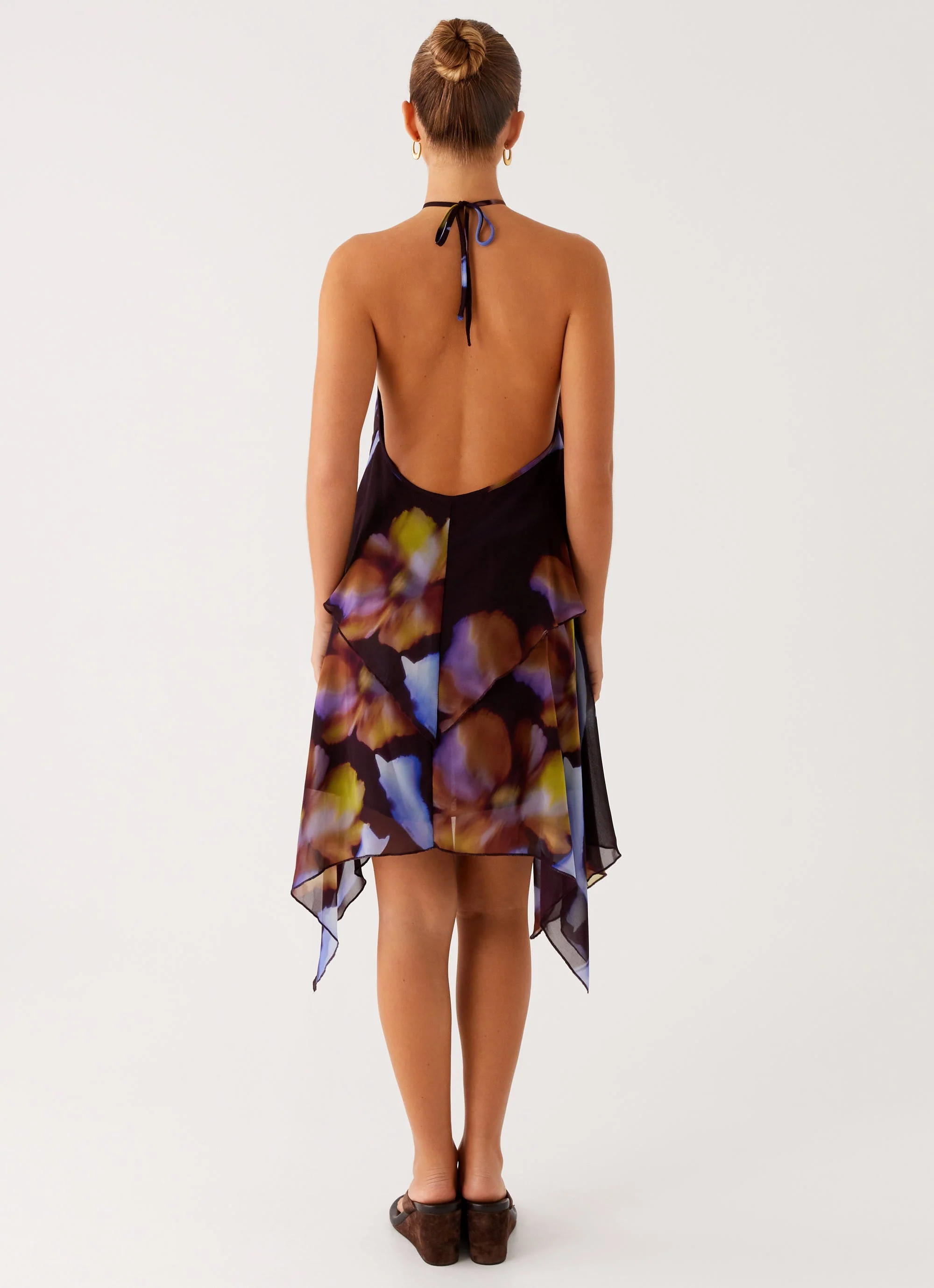 Verbena Midi Dress - Dark Floral - Image 4