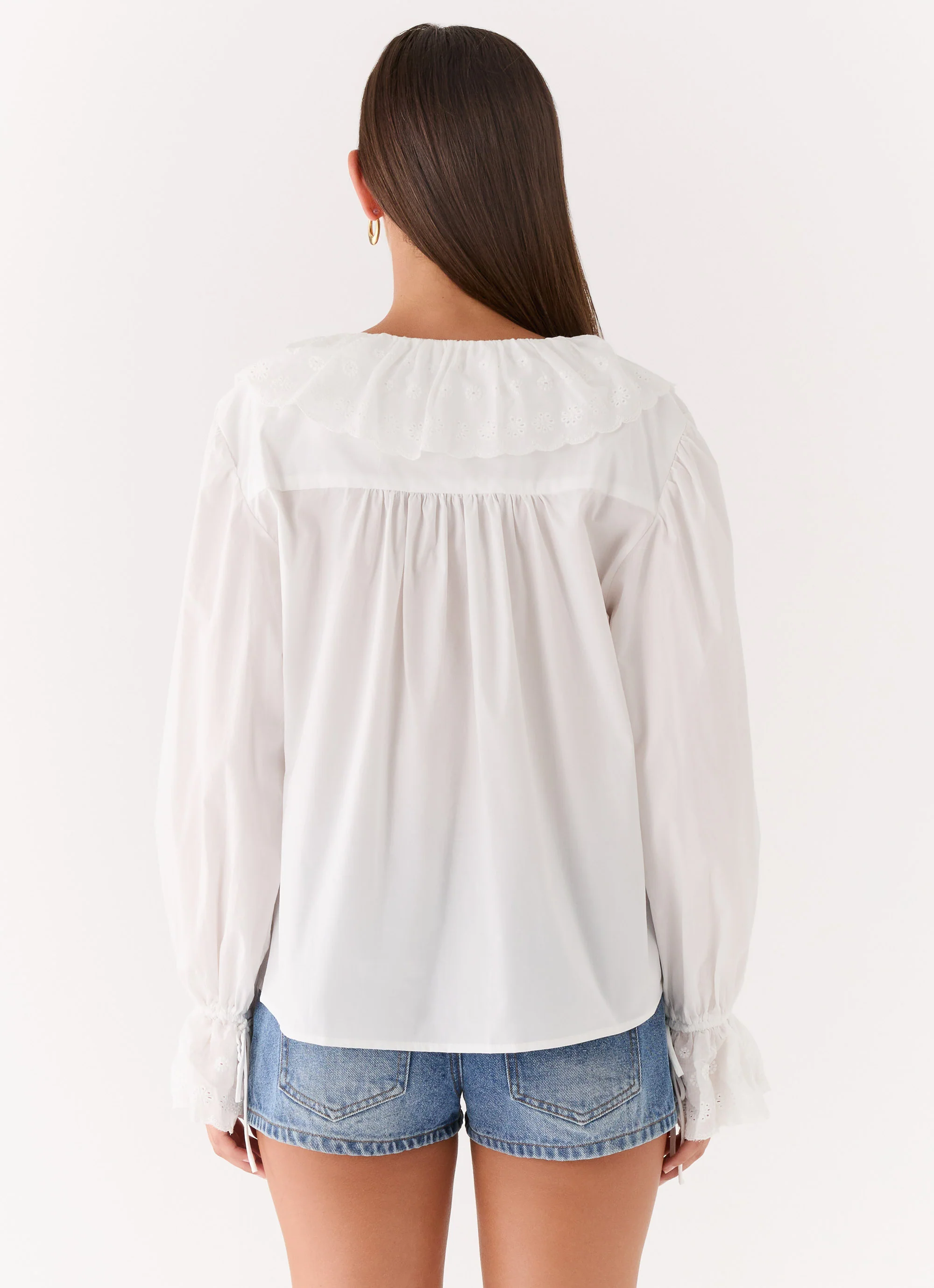 Verrin Cotton Blouse - White - Image 2