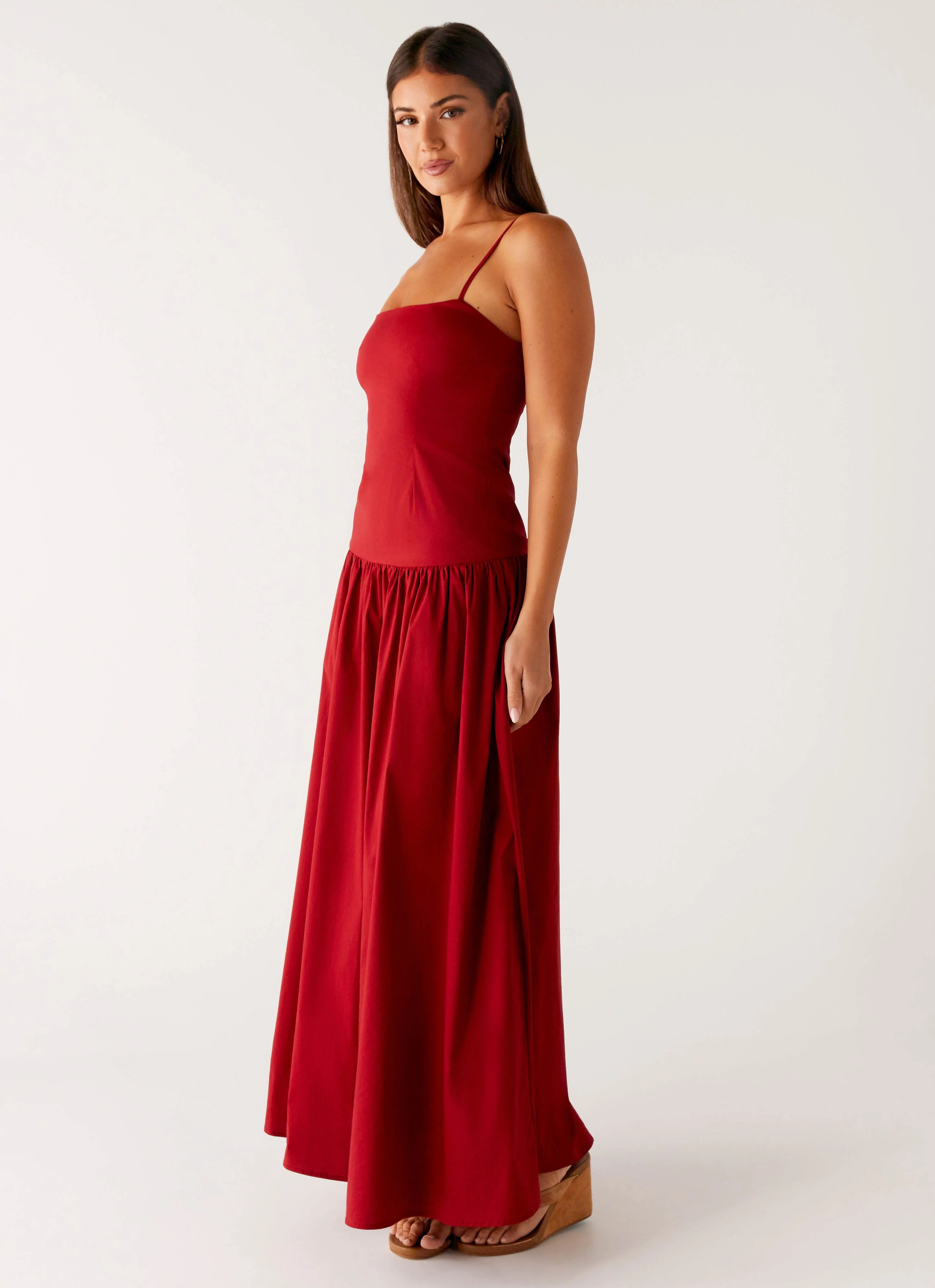 Vince Cami Maxi Dress - Deep Red - Image 3