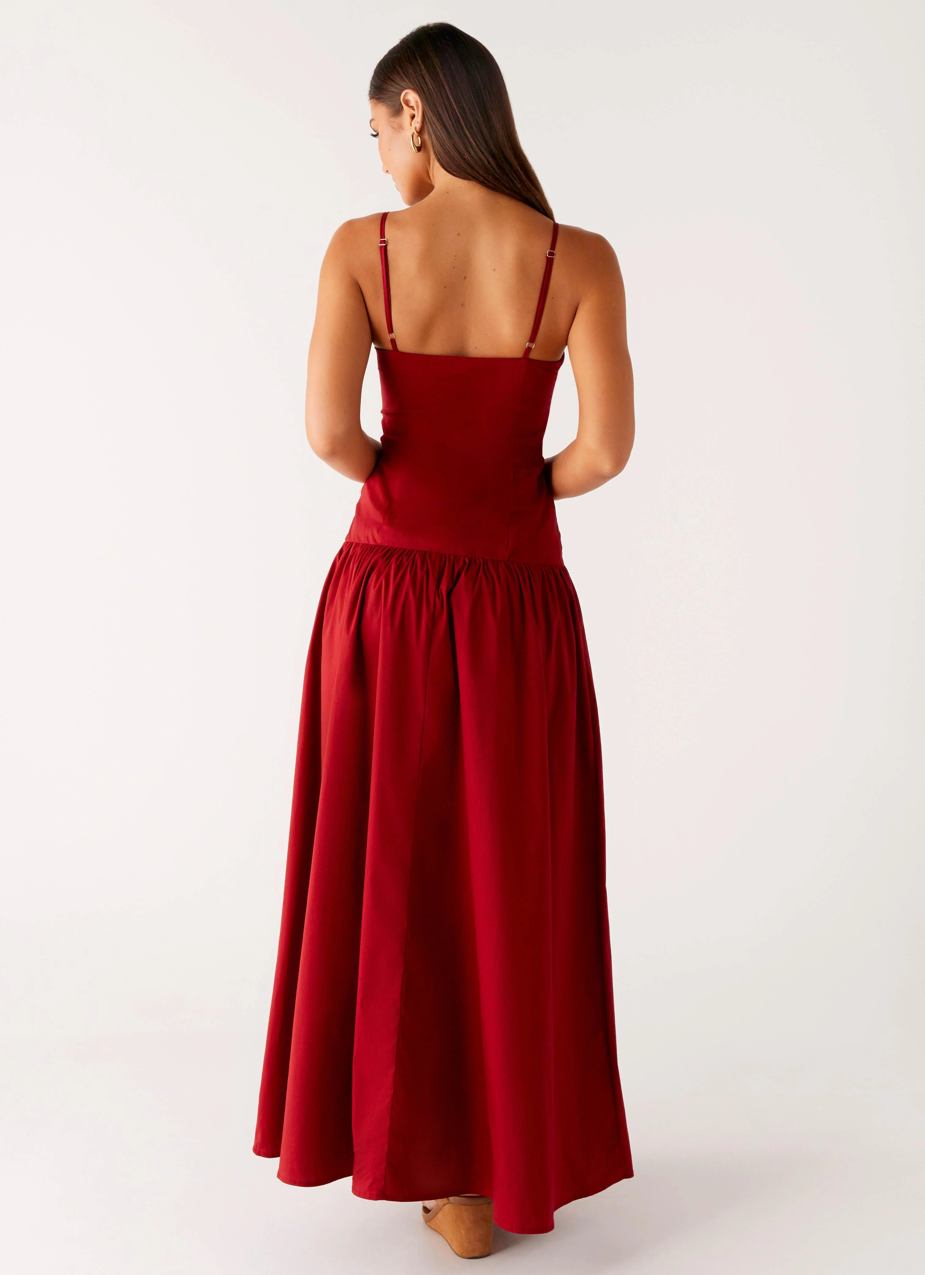 Vince Cami Maxi Dress - Deep Red - Image 4