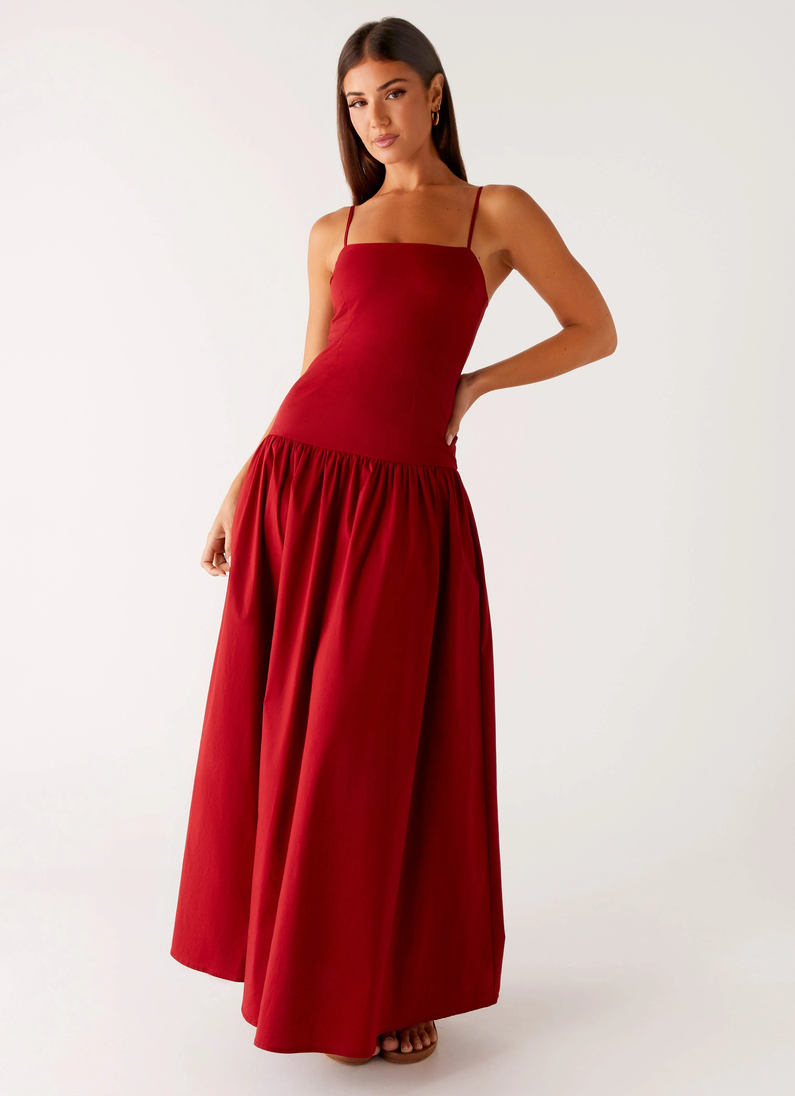 Vince Cami Maxi Dress - Deep Red - Image 5