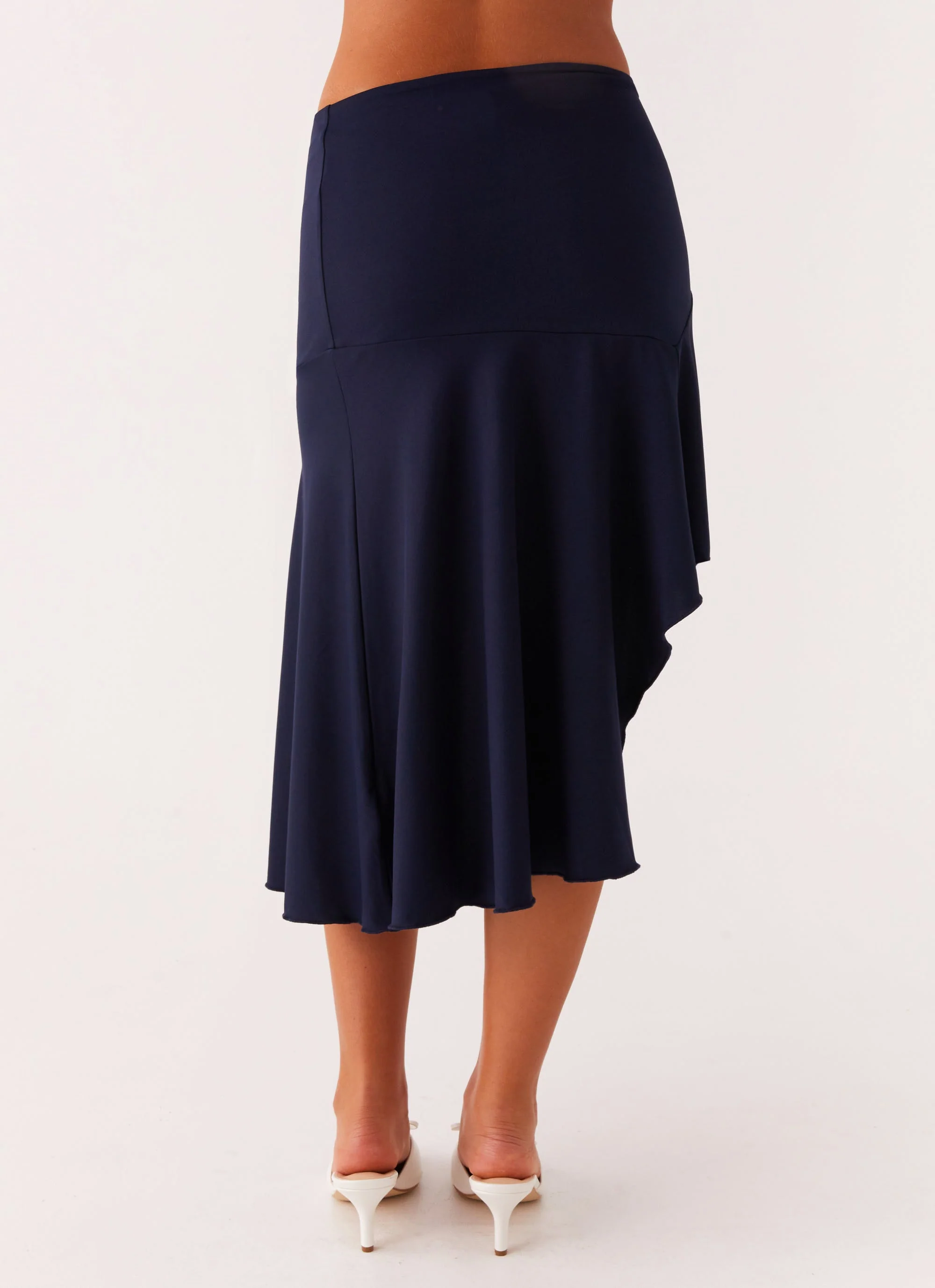 Viola Midi Skirt - Navy - Image 6