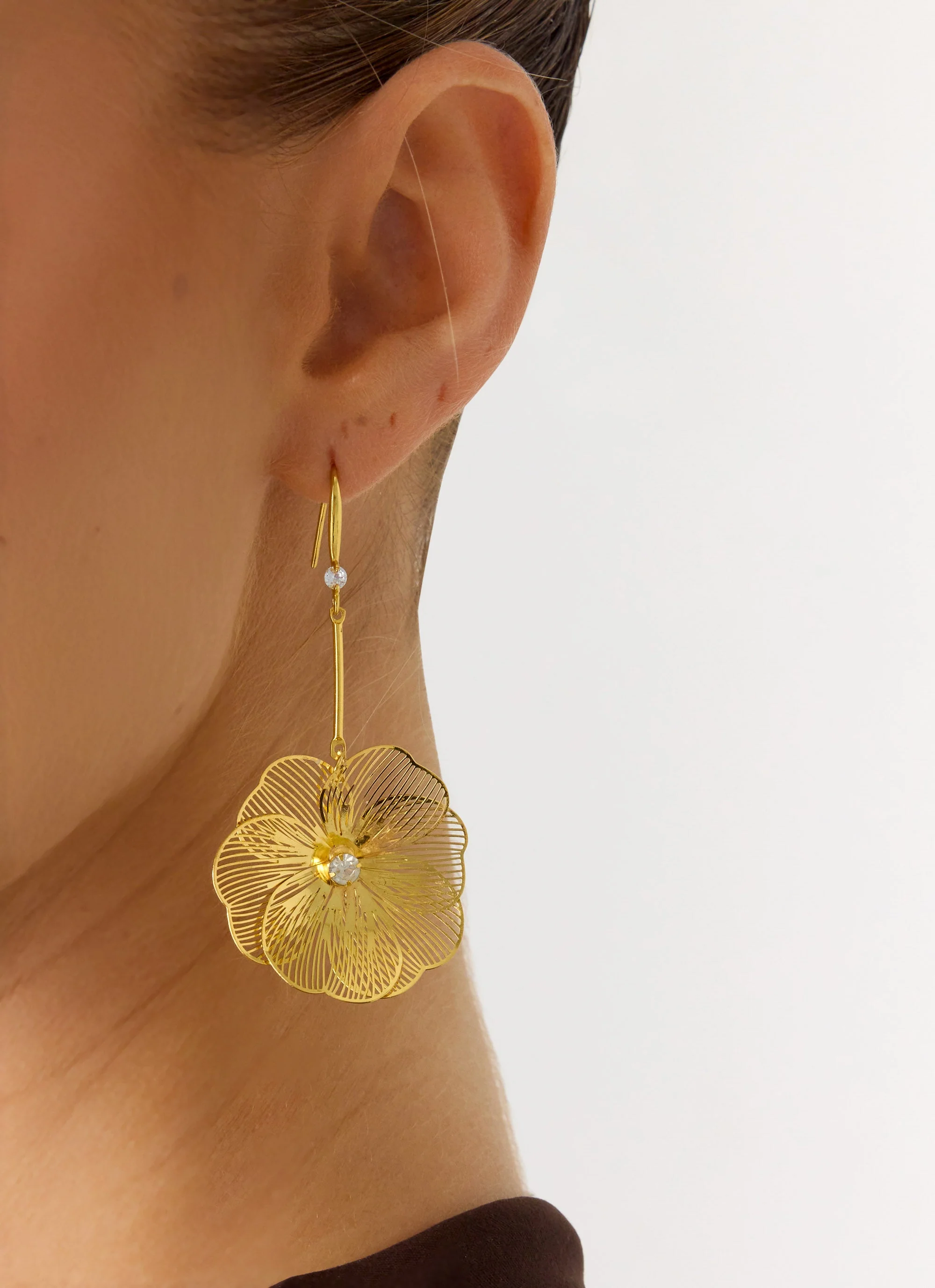 Violet Hour Earrings - Gold - Image 2