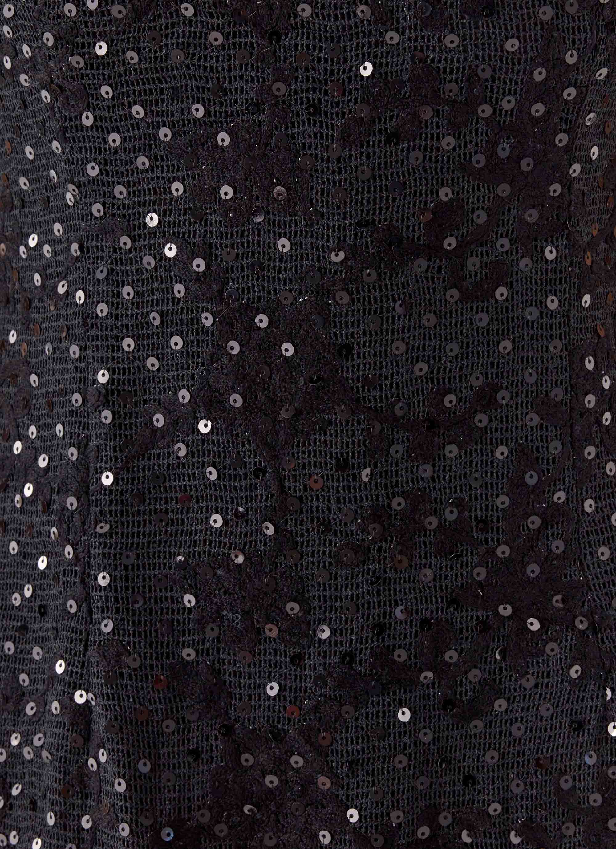 Vision Sequin Mini Dress - Black - Image 6
