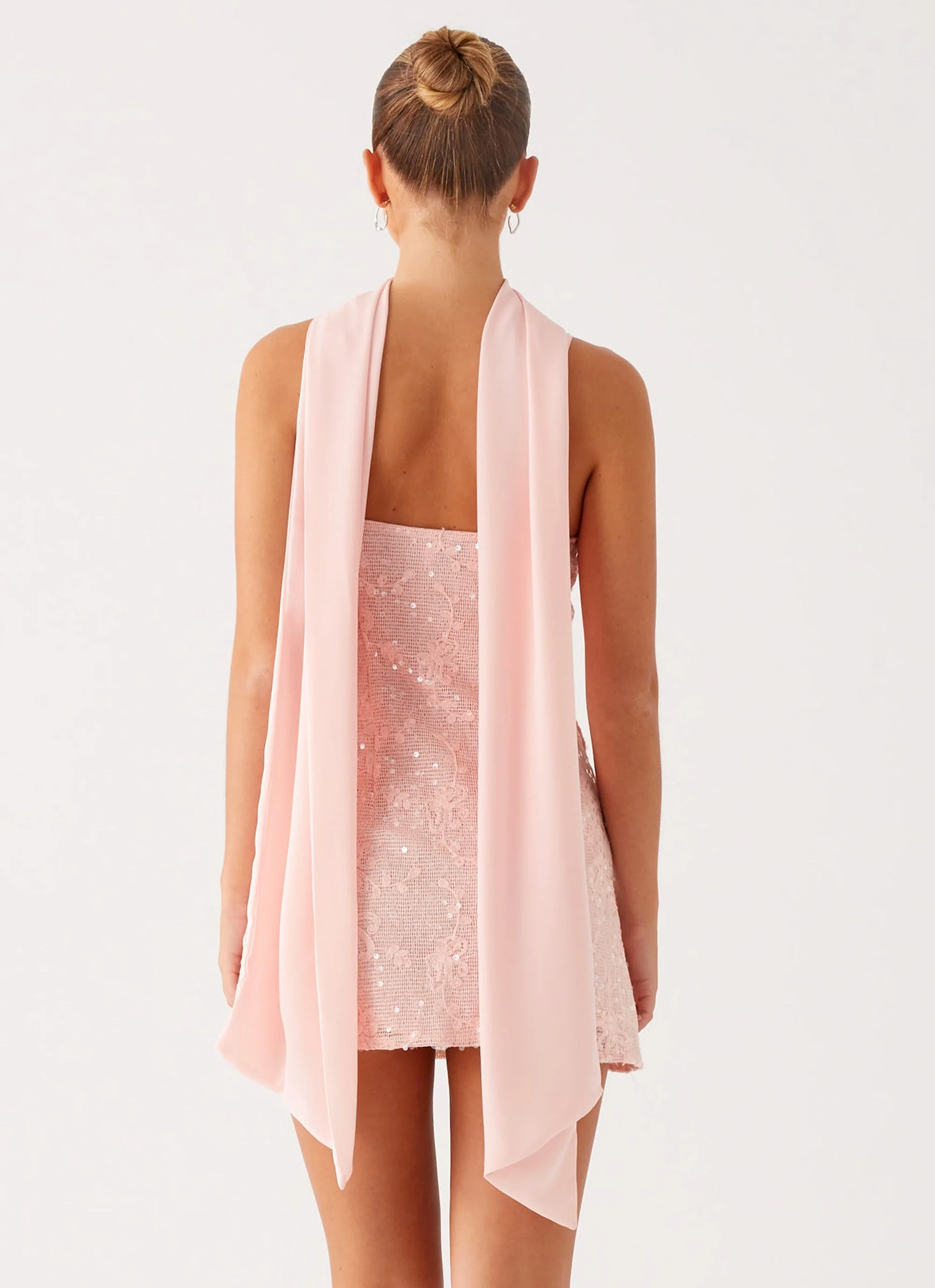 Vision Sequin Mini Dress - Pink - Image 4