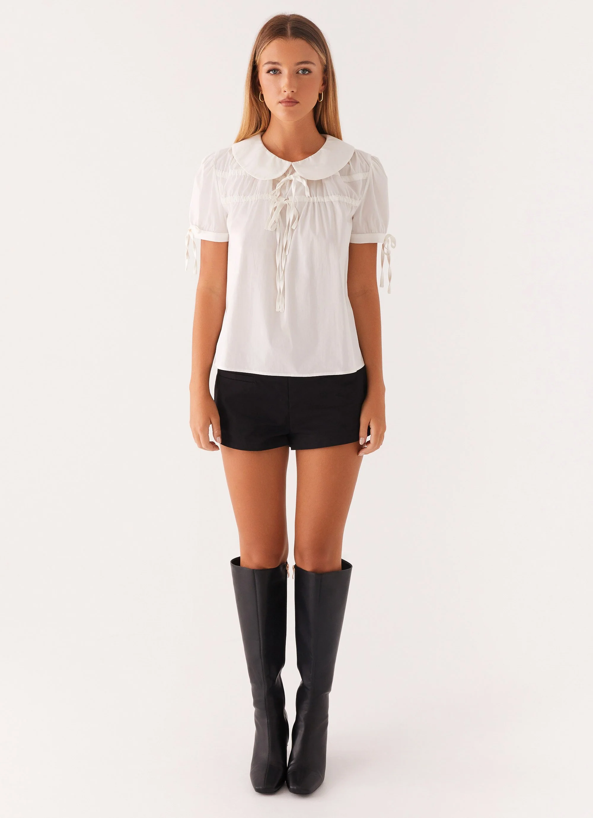Vivi Babydoll Top - White - Image 2