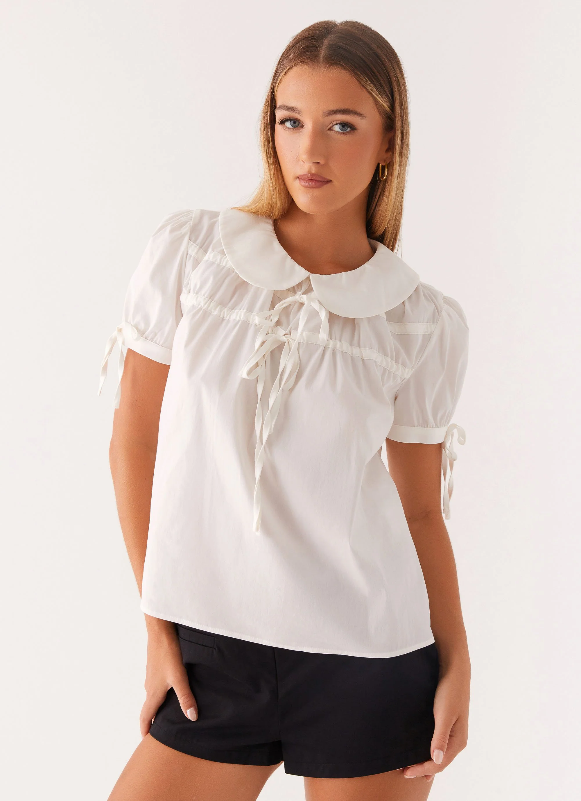 Vivi Babydoll Top - White - Image 6