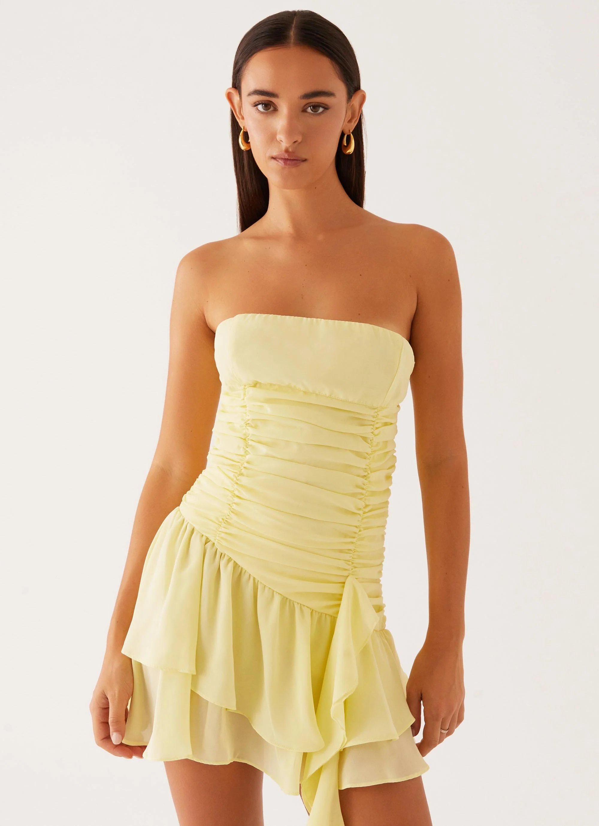 Viviana Mini Dress - Yellow - Image 6