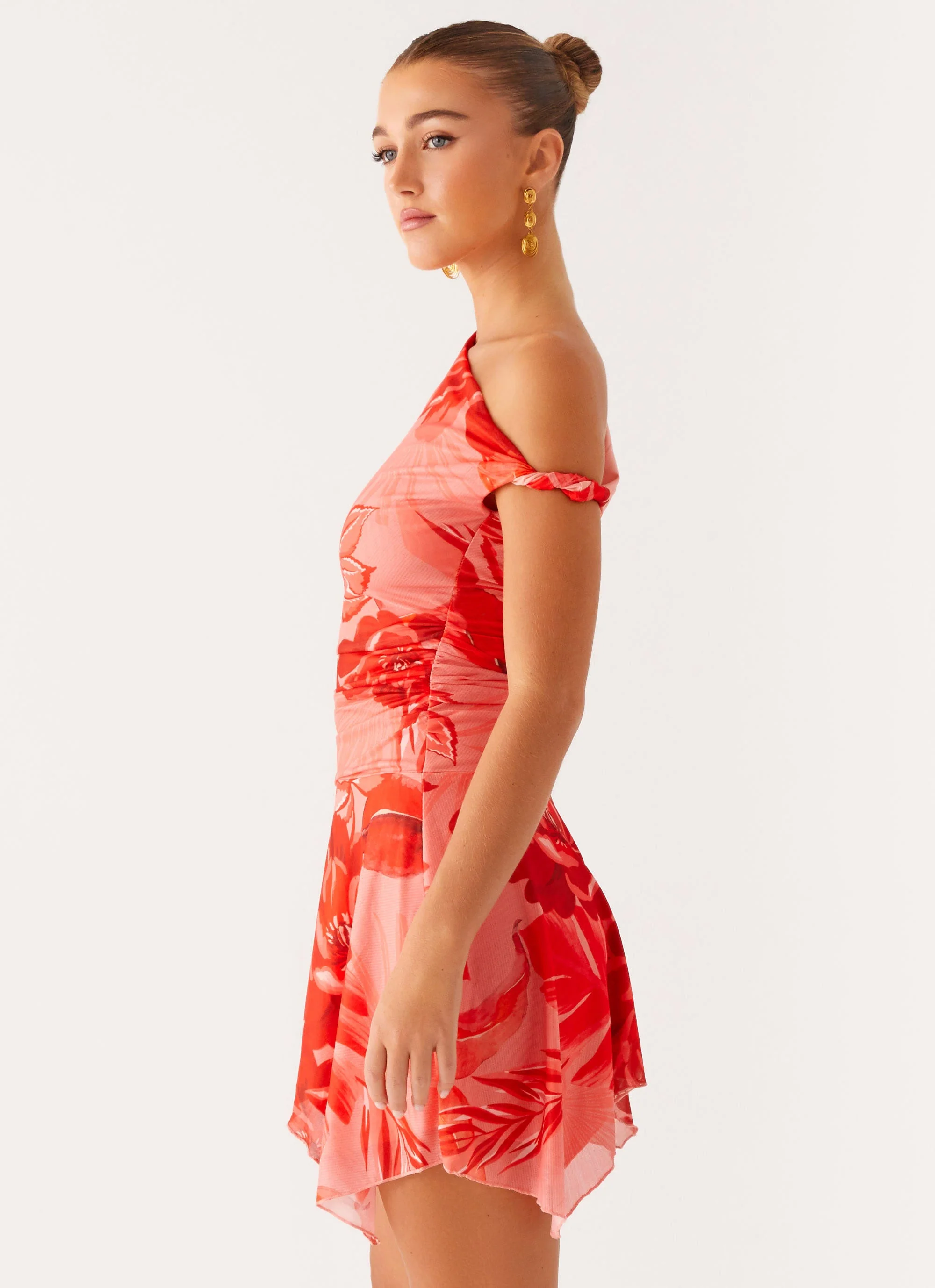 Wade Mini Dress - Sicily Sunsets Print - Image 3