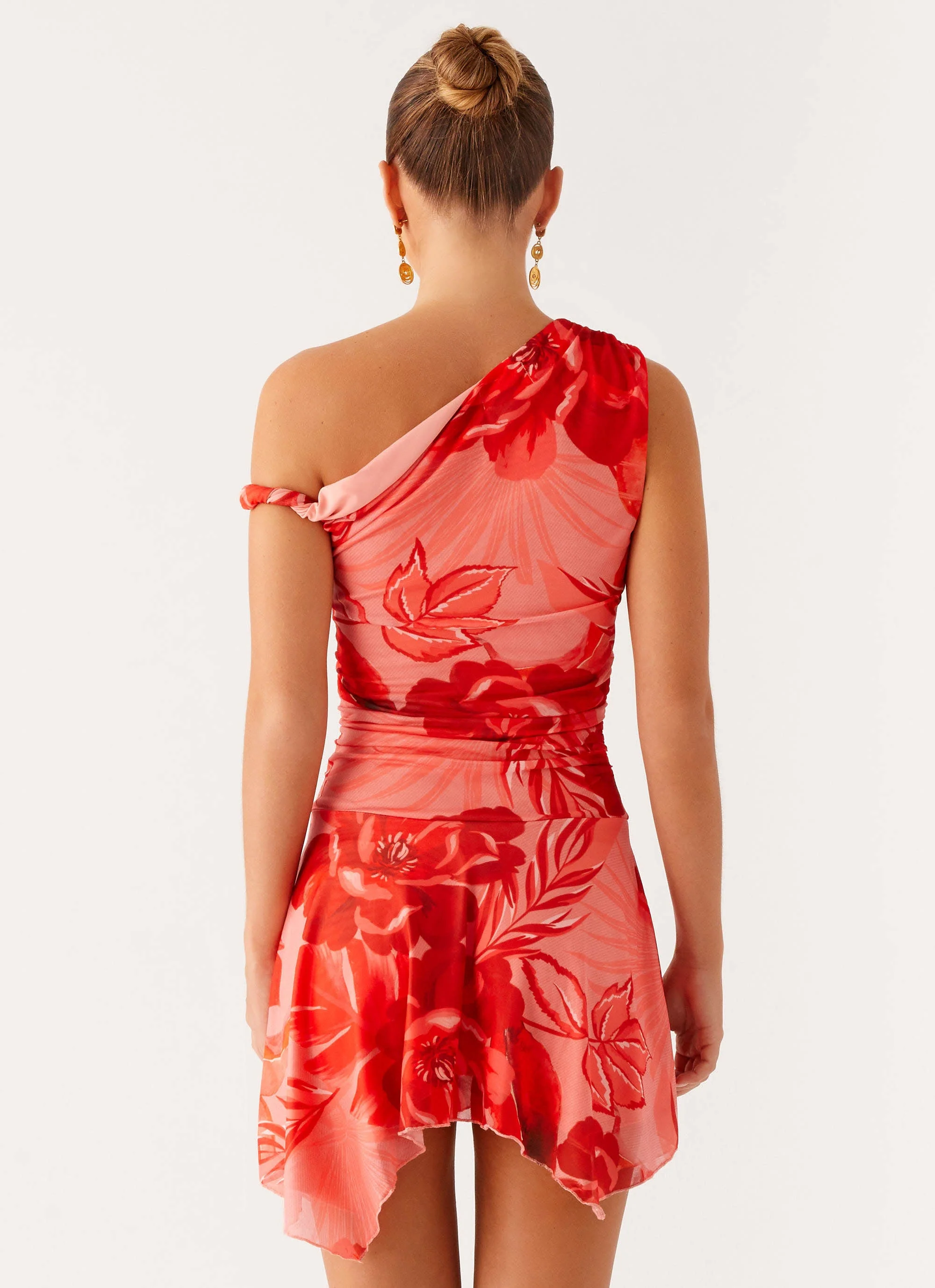 Wade Mini Dress - Sicily Sunsets Print - Image 4