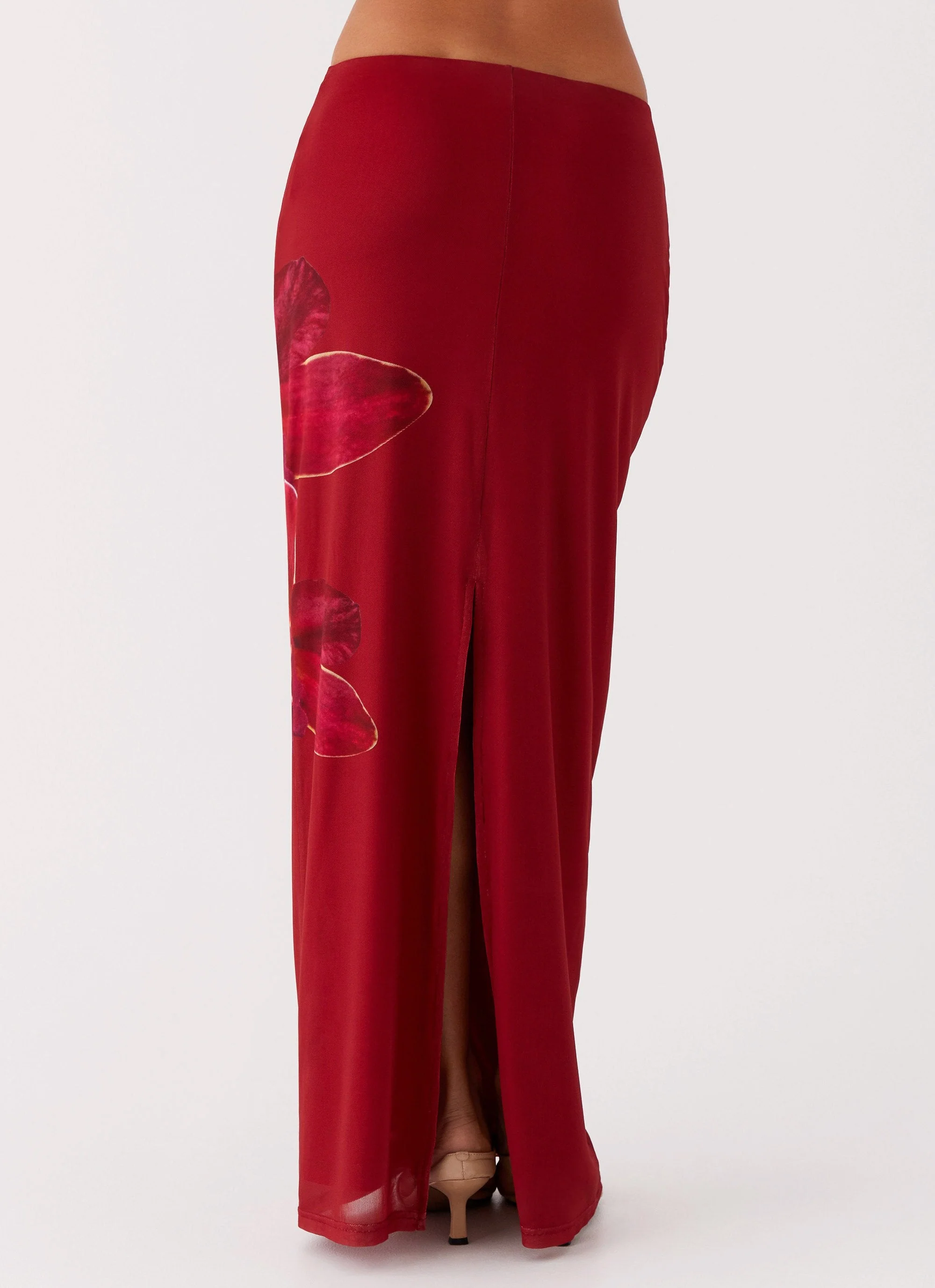 Waiting For Dawn Mesh Maxi Skirt - Rosa - Image 4