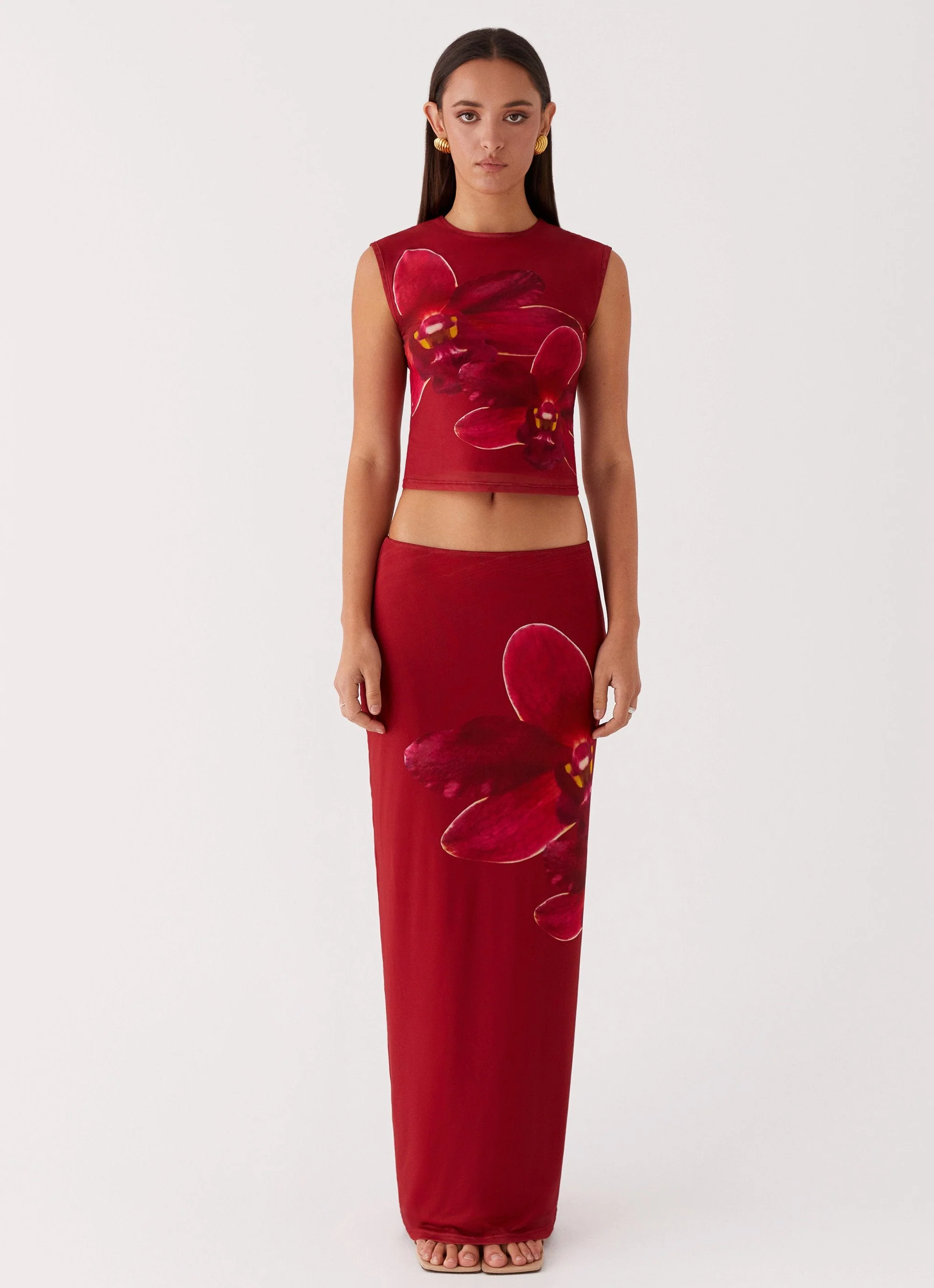 Waiting for Dawn Mesh Top - Rosa - Image 2