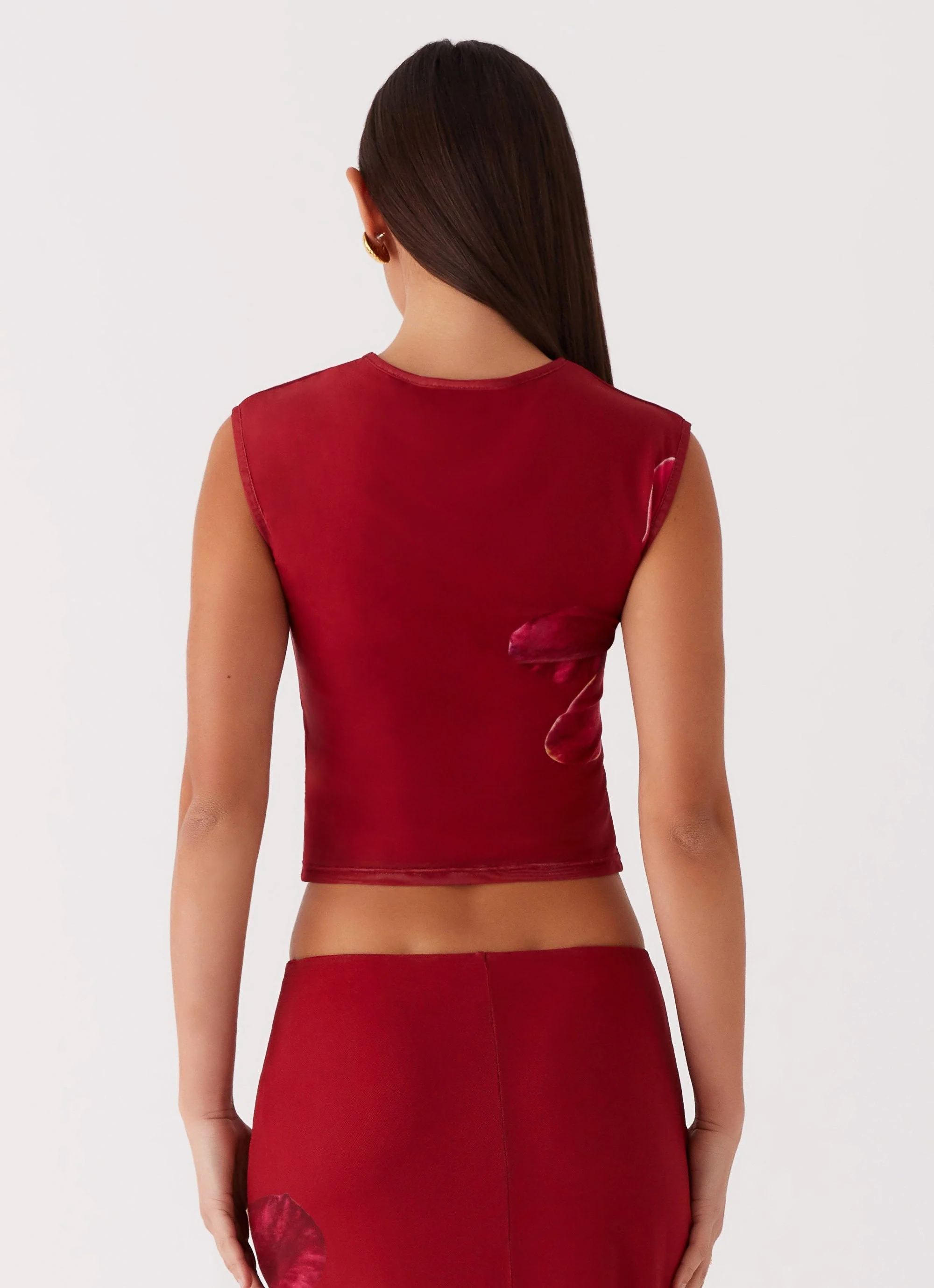 Waiting for Dawn Mesh Top - Rosa - Image 4