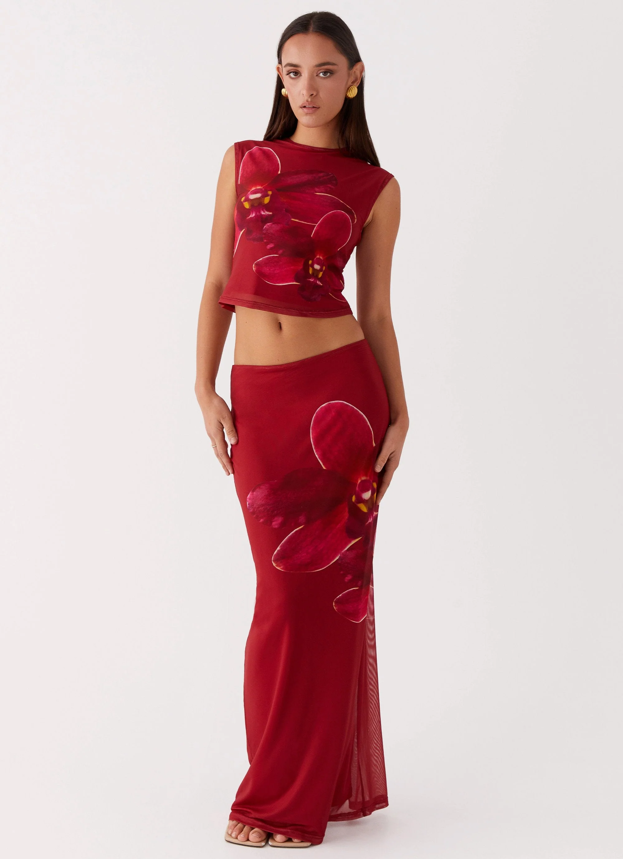 Waiting for Dawn Mesh Top - Rosa - Image 5