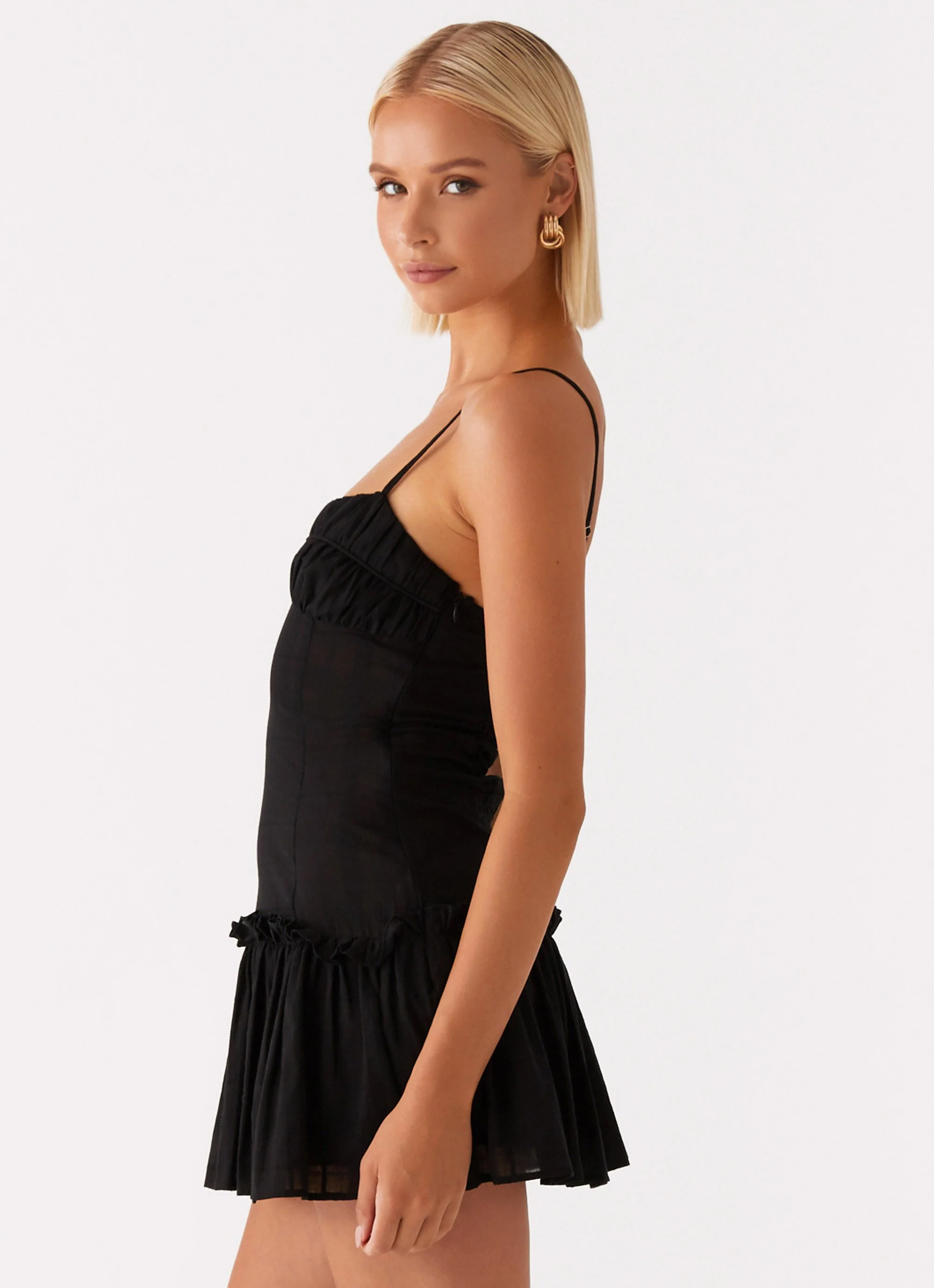 Wanda Mini Dress - Black - Image 3