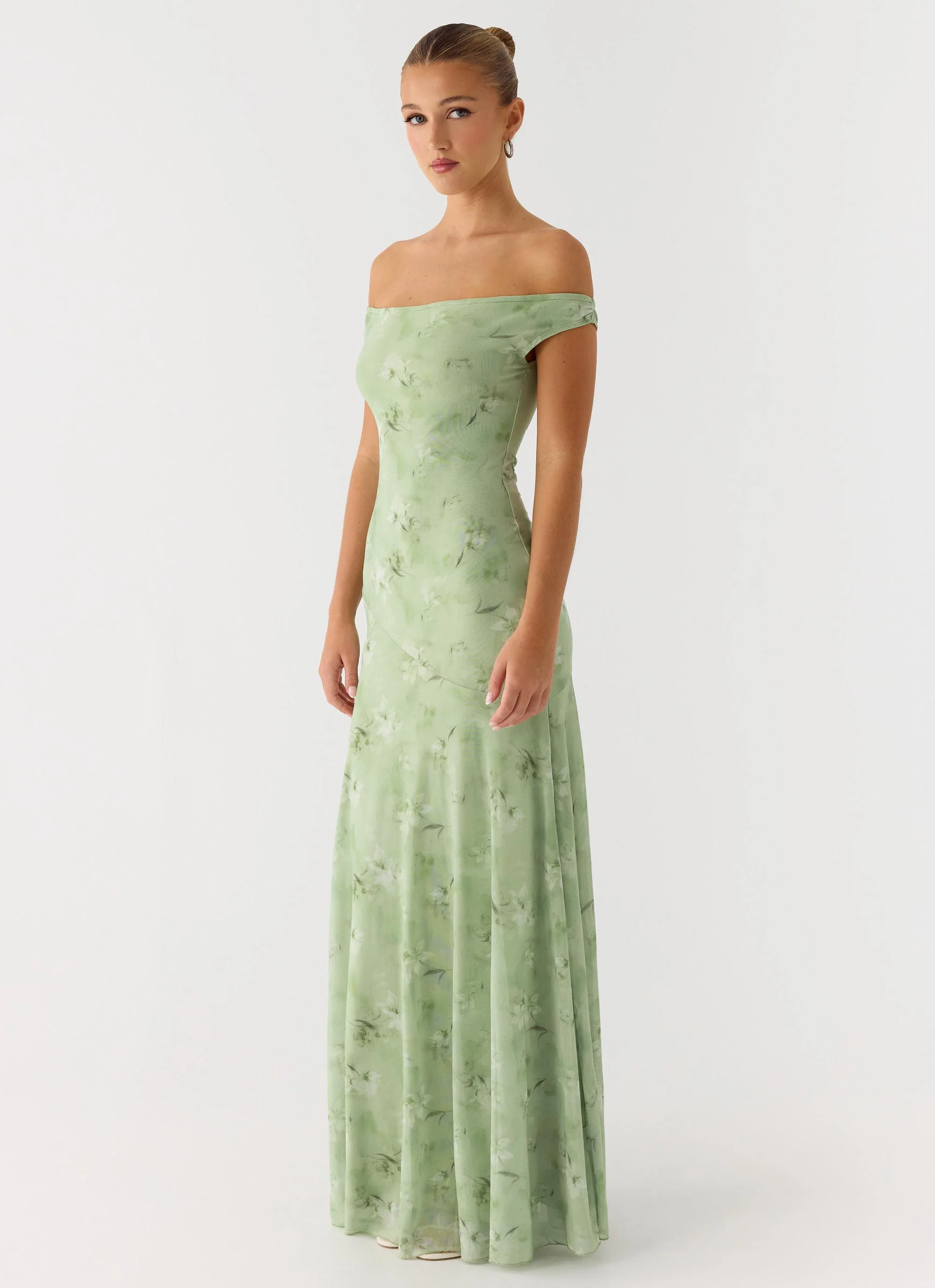 Wasting Time Maxi Dress - Blurred Lime - Image 2