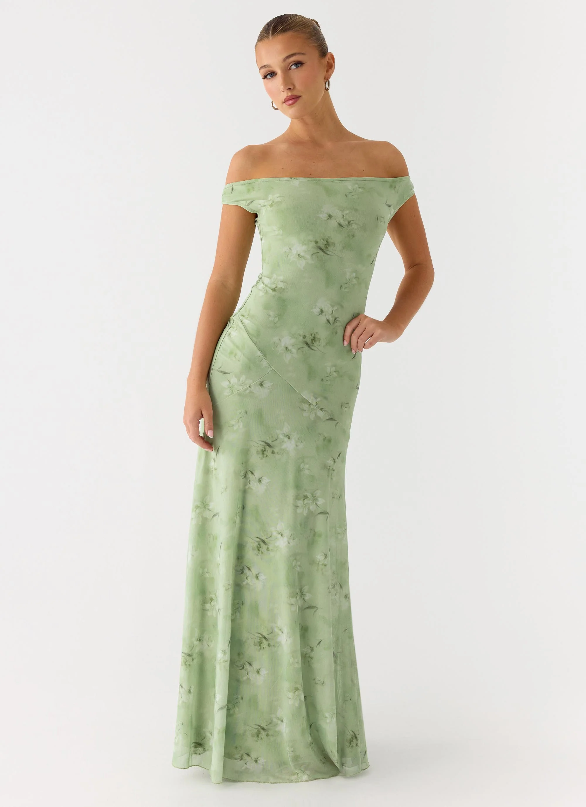 Wasting Time Maxi Dress - Blurred Lime - Image 5