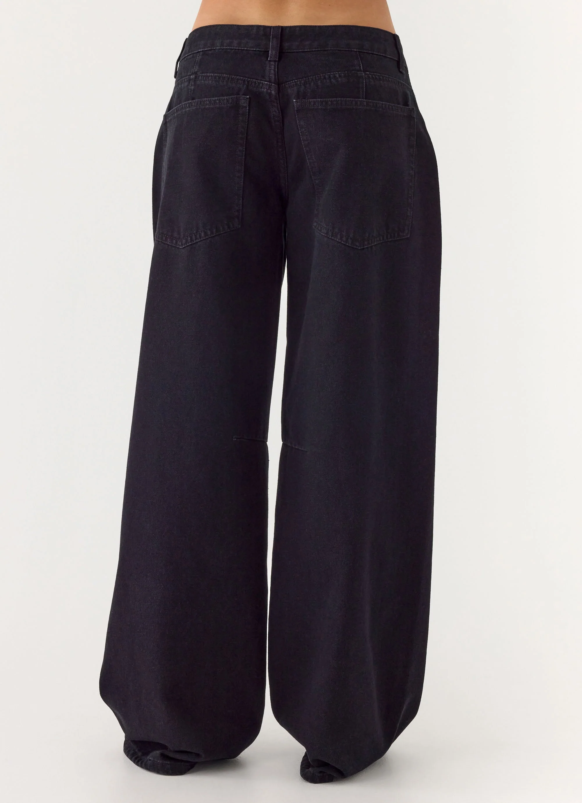 Waylon Low Rise Denim Jeans - Black - Image 3