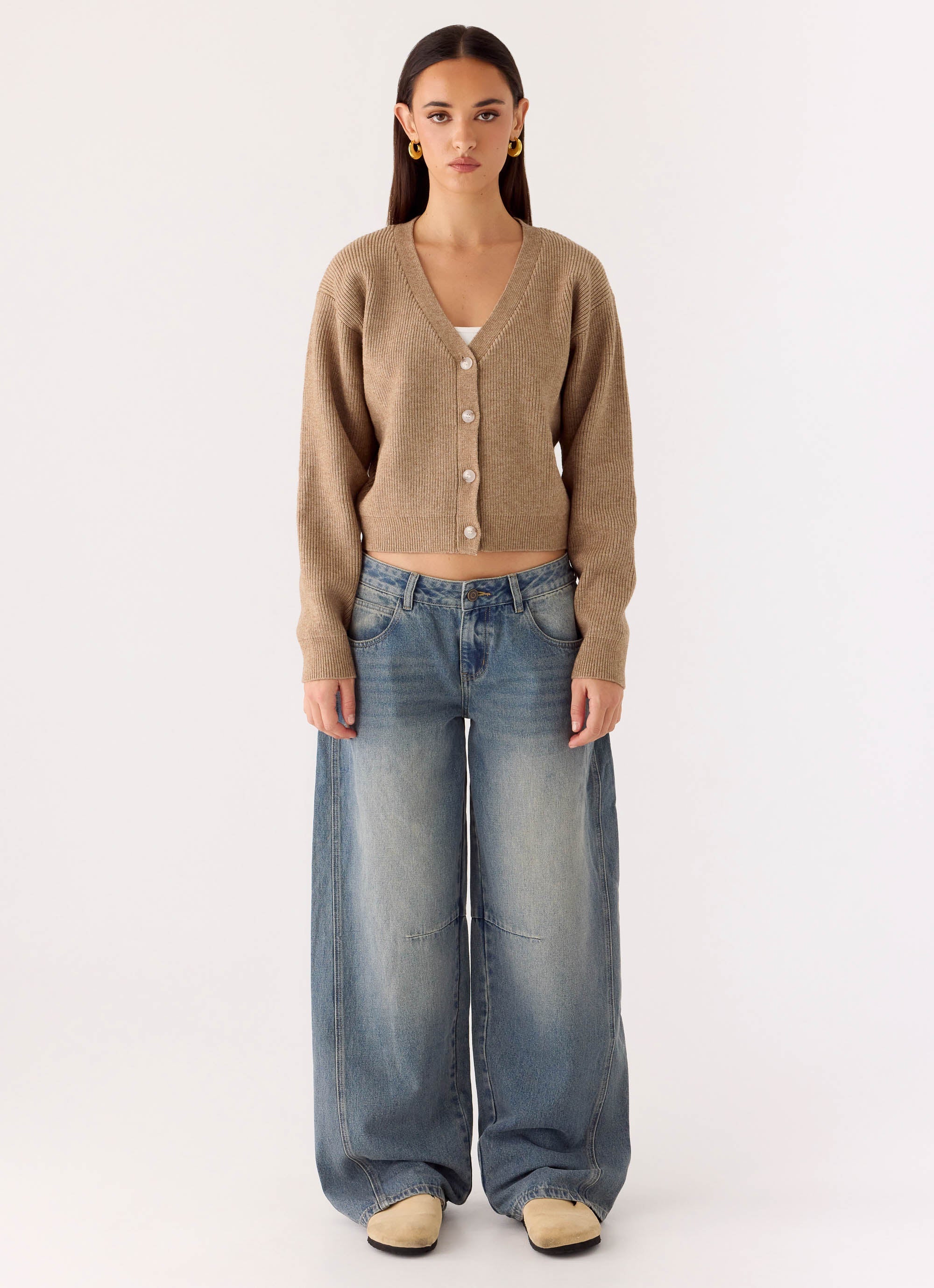 Waylon Low Rise Denim Jeans - Mid Wash Blue - Image 4