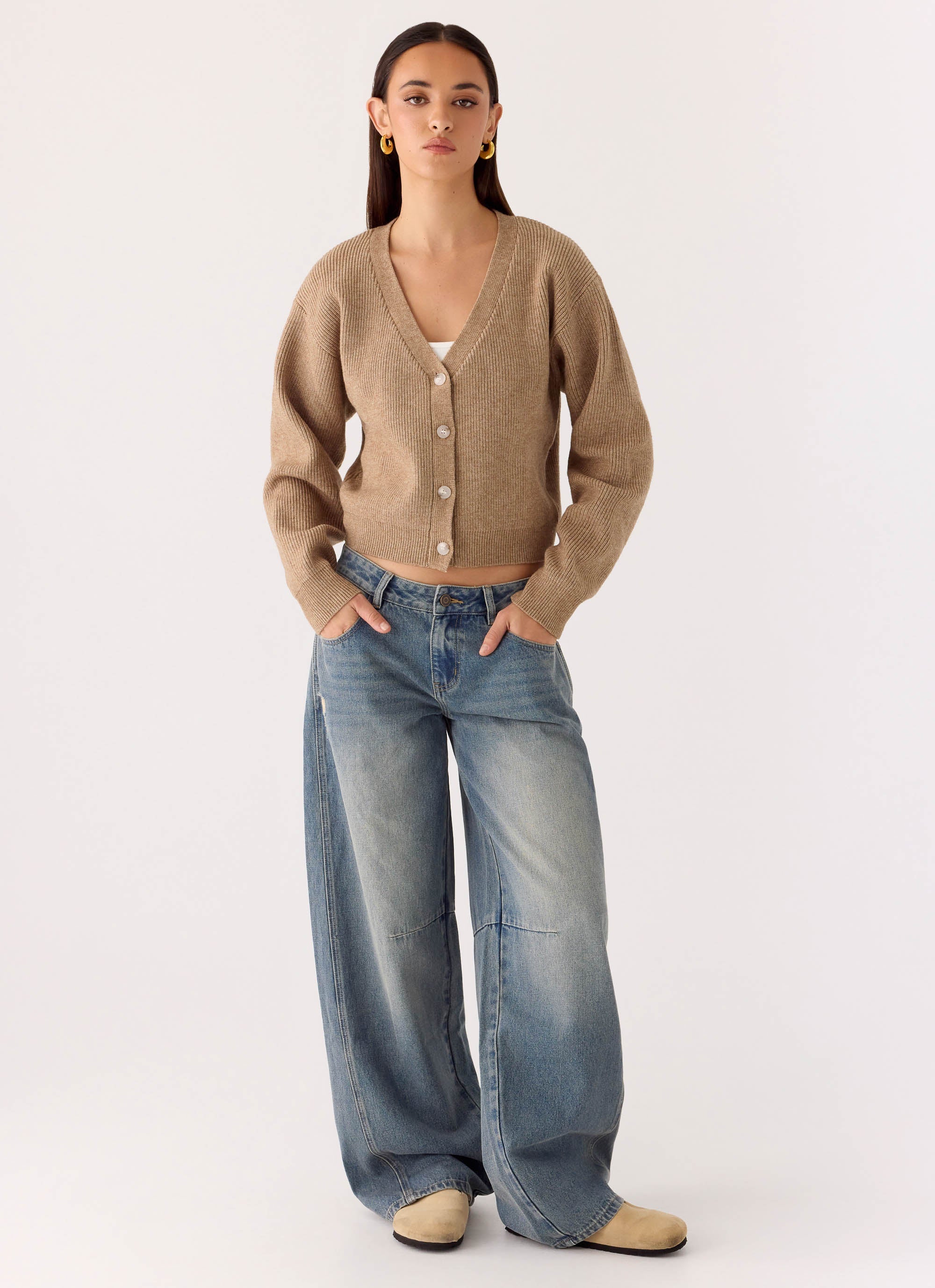 Waylon Low Rise Denim Jeans - Mid Wash Blue - Image 8