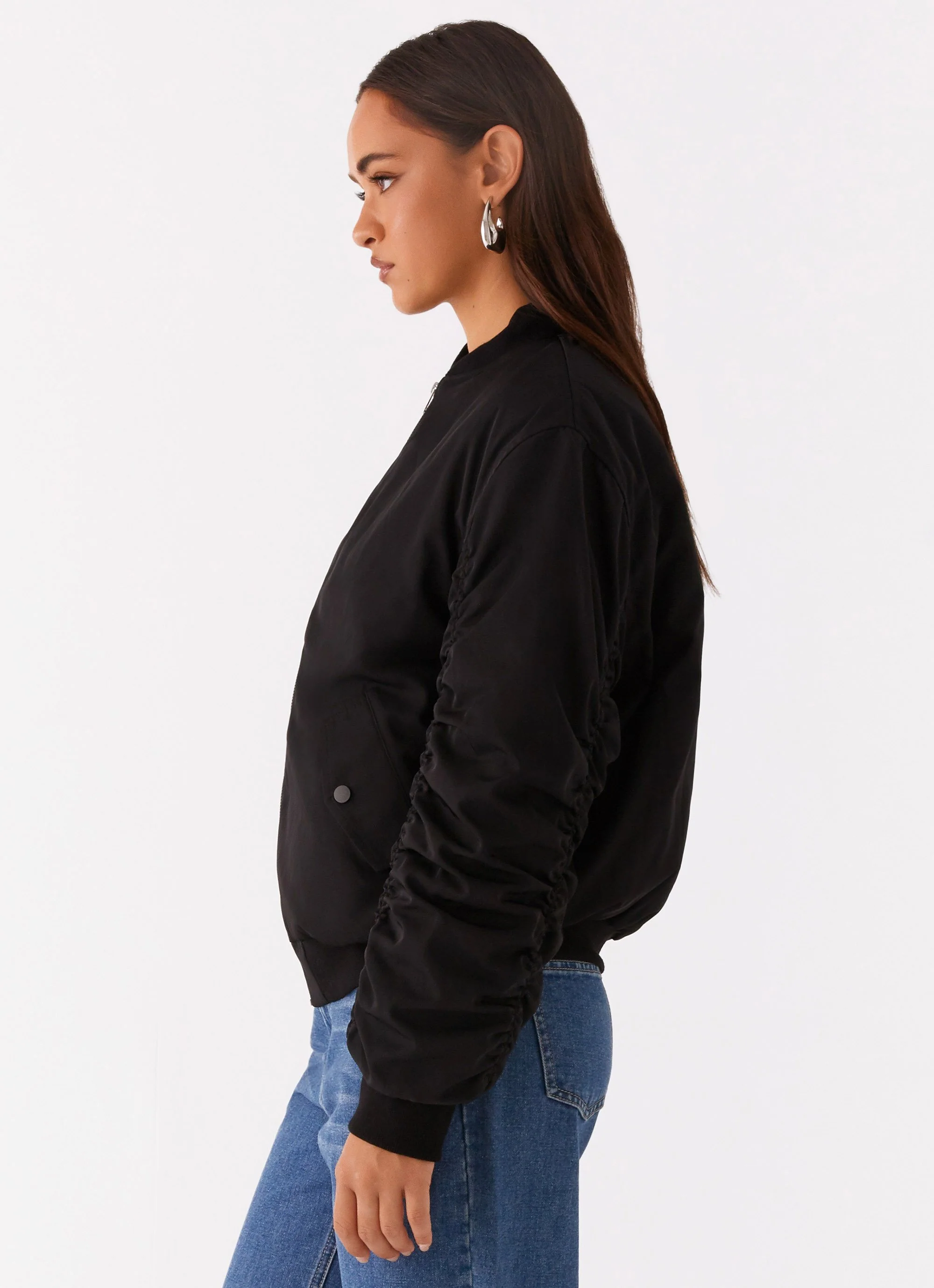 Webster Bomber Jacket - Black - Image 3