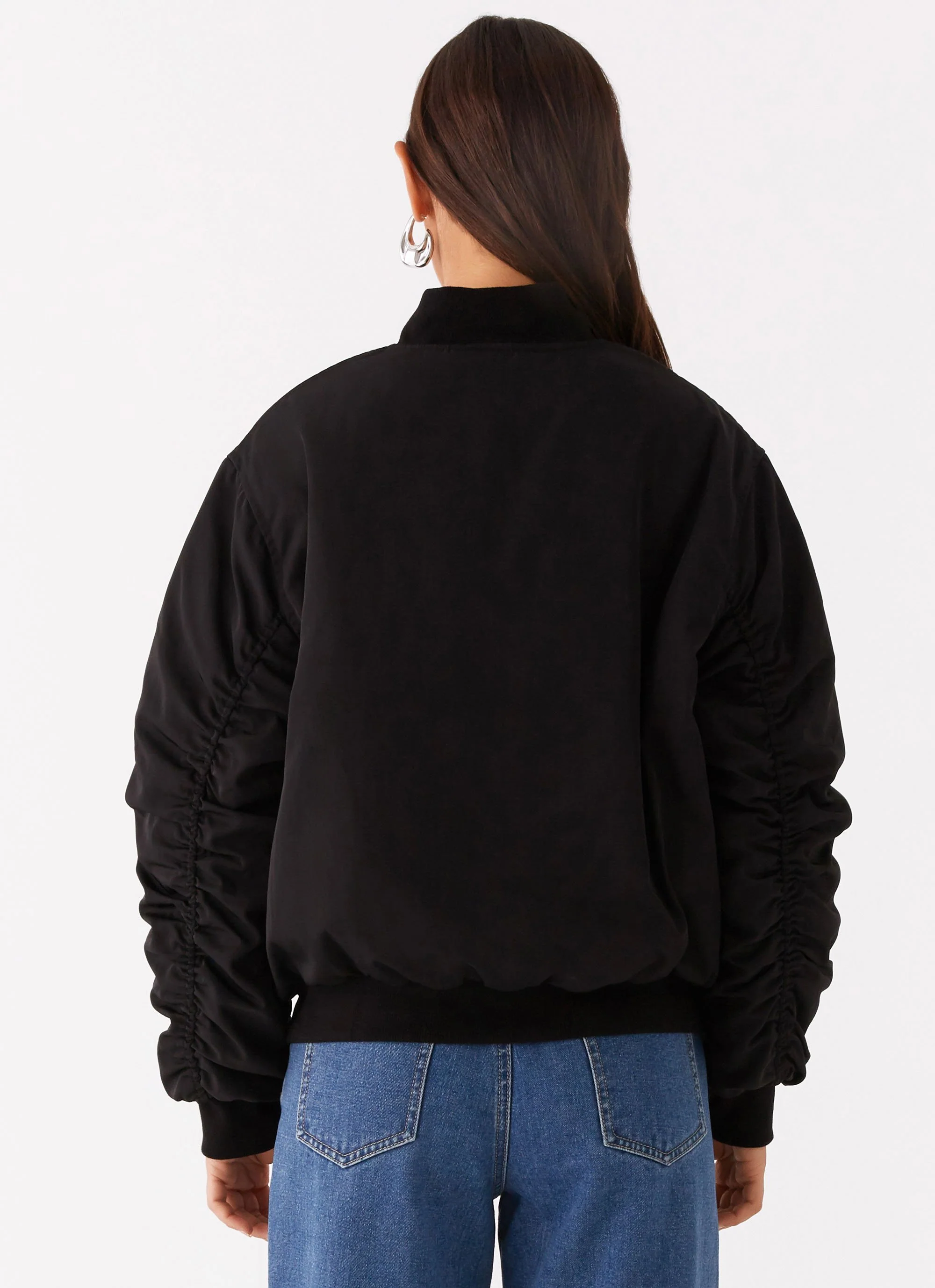 Webster Bomber Jacket - Black - Image 4