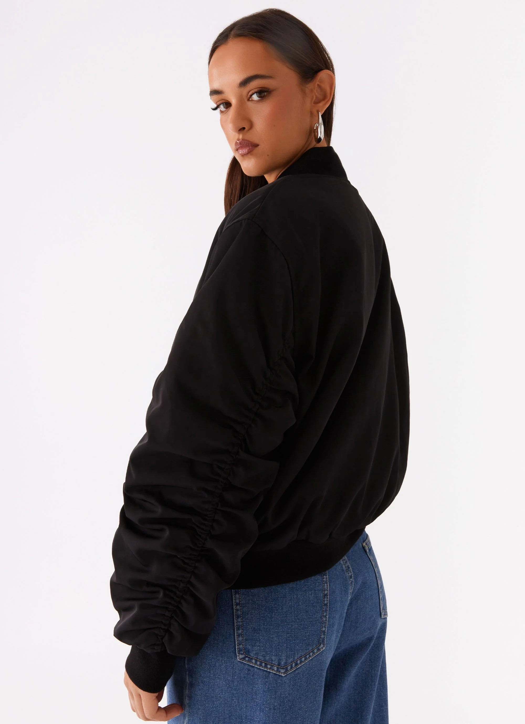 Webster Bomber Jacket - Black - Image 5