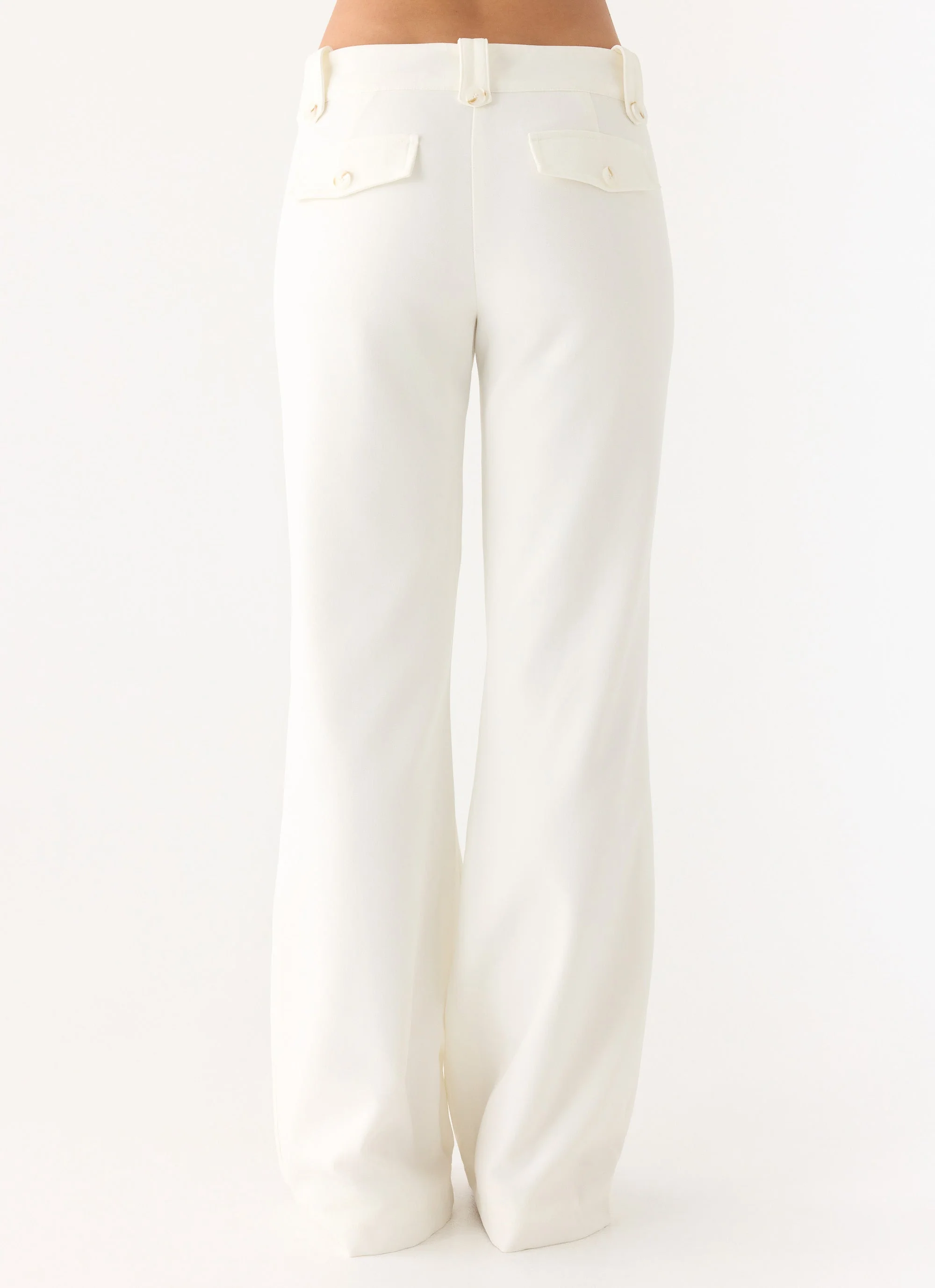 Weiss Low Rise Suiting Pants - White - Image 5