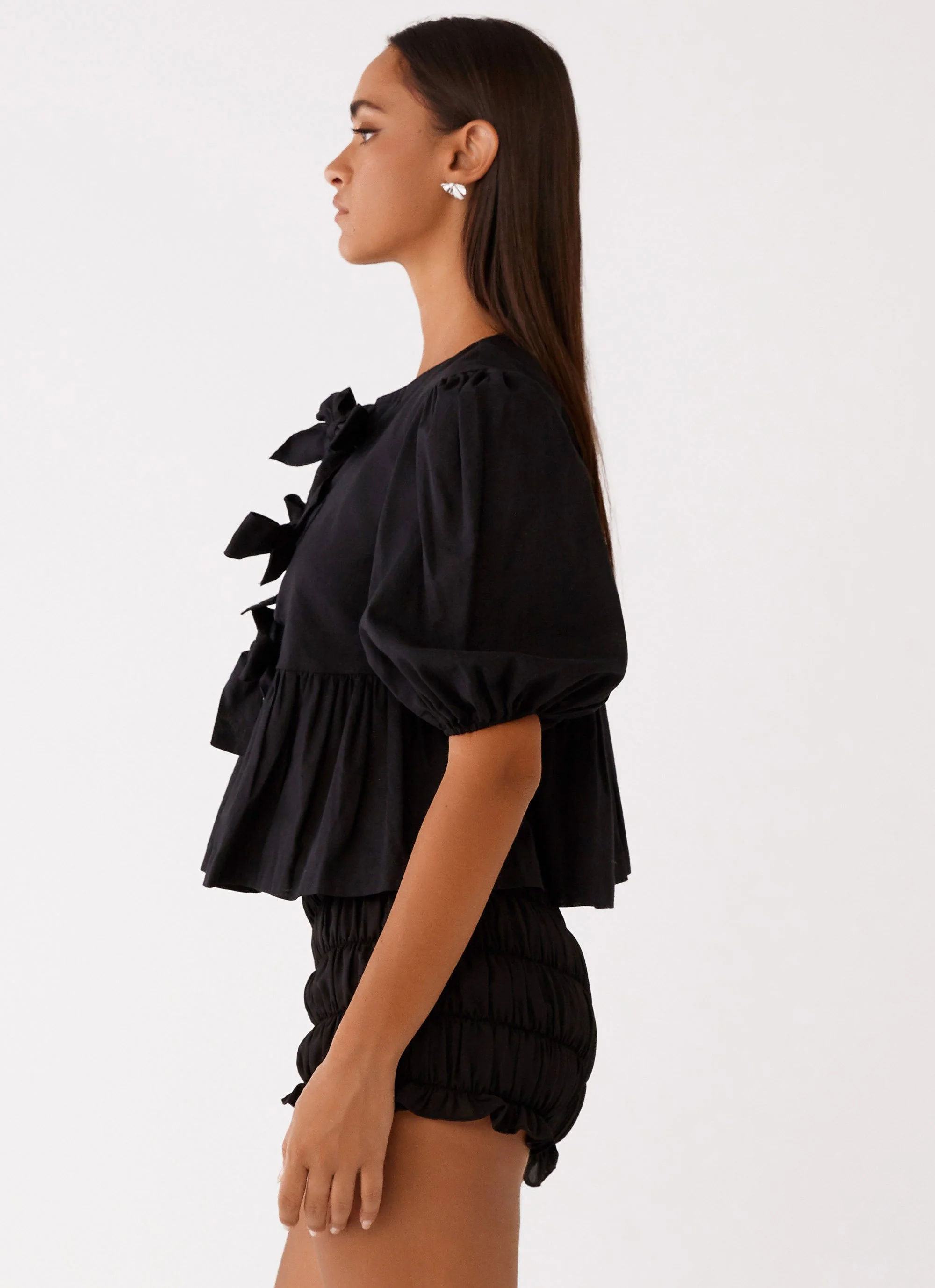 Western Wind Tie Top - Black - Image 3