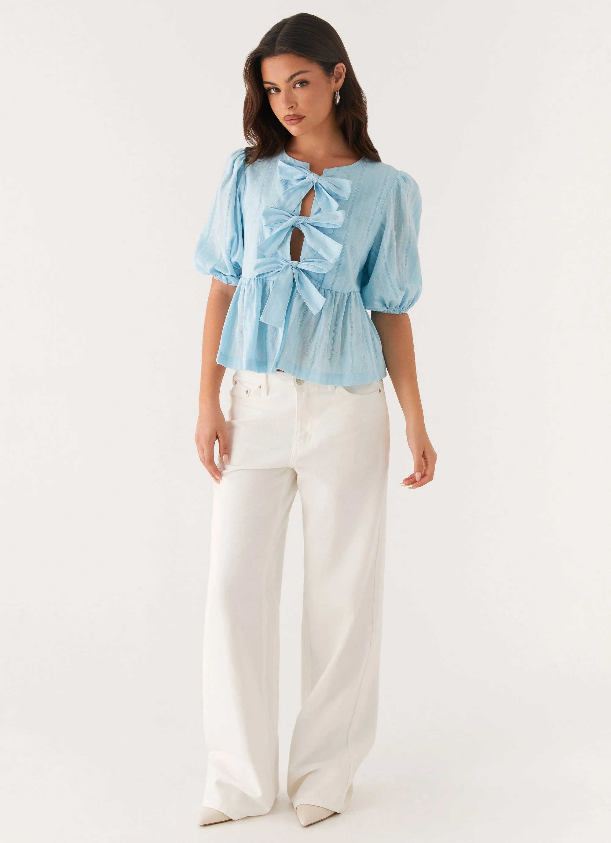 Western Wind Tie Top - Blue - Image 6