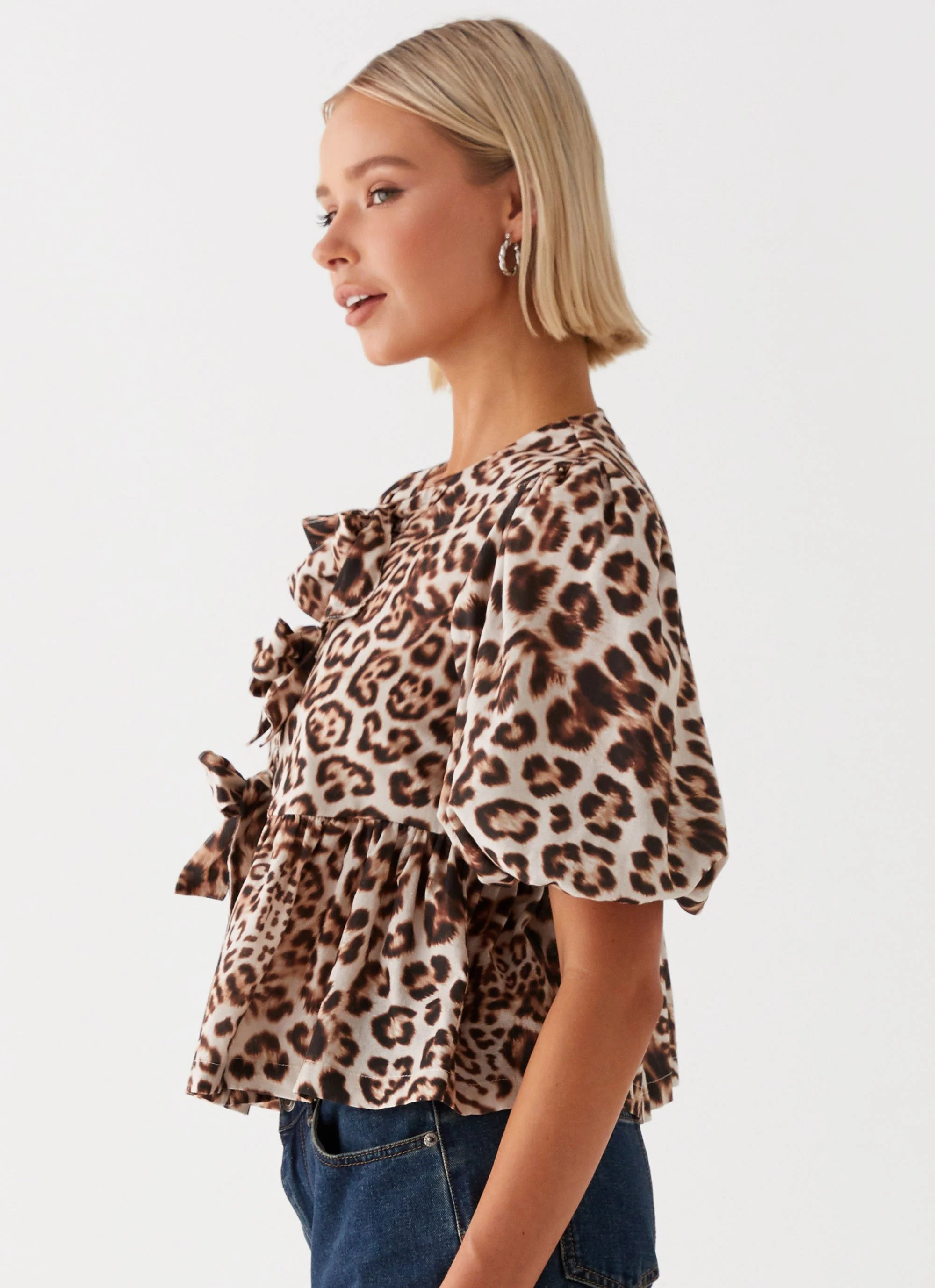 Western Wind Tie Top - Leopard - Image 3