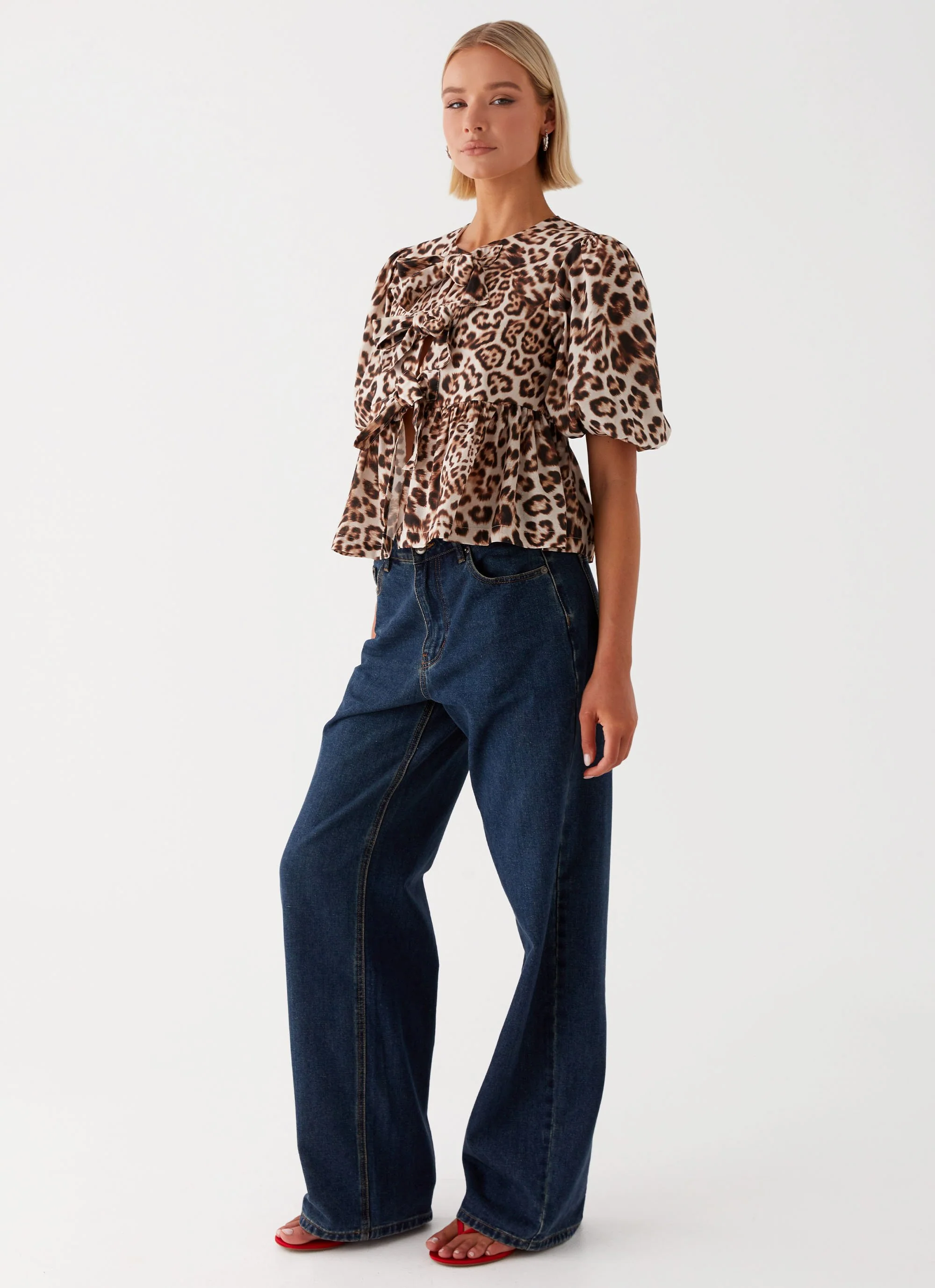 Western Wind Tie Top - Leopard - Image 5